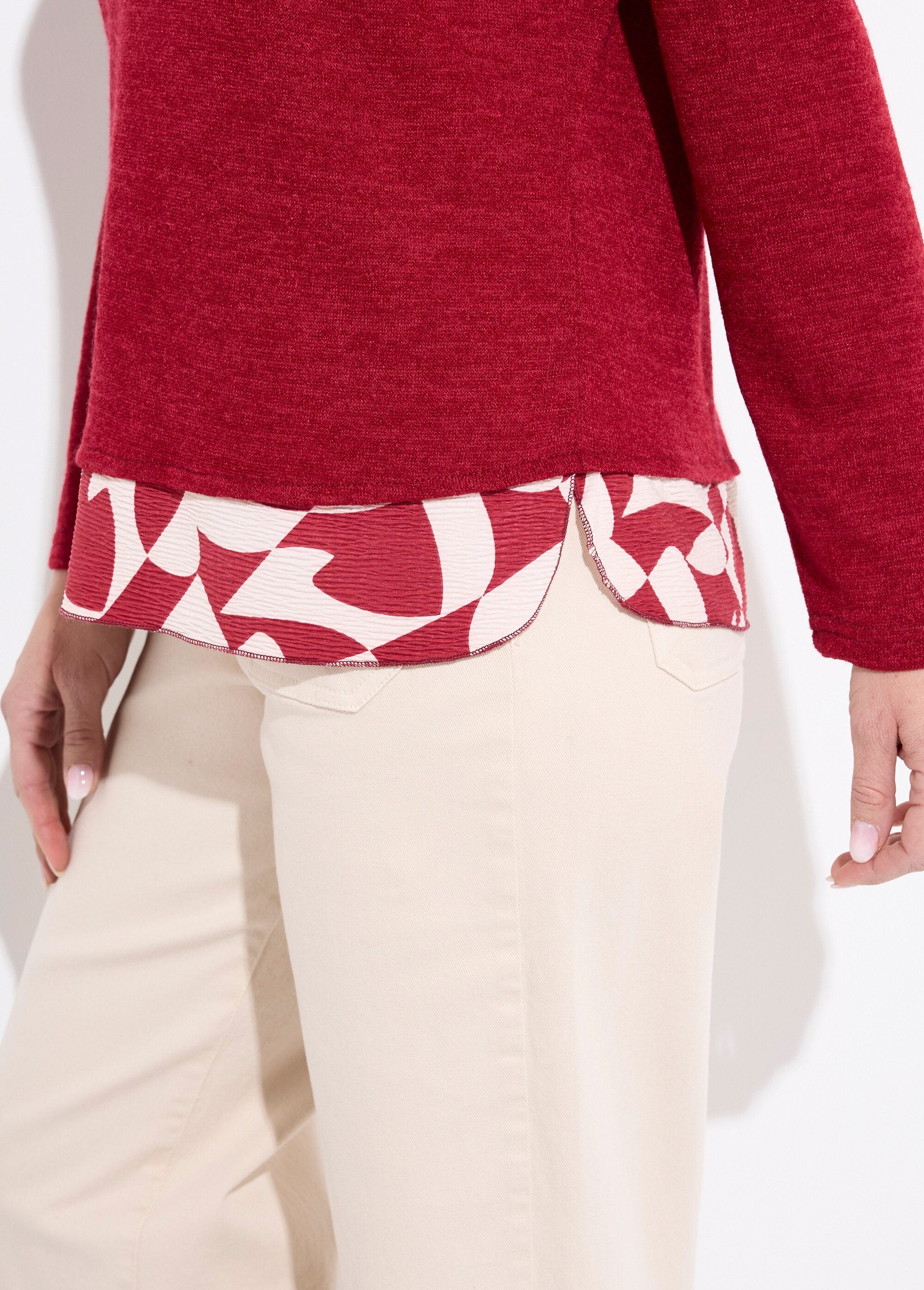 T-shirt_chaud_effet_2_en_1_manches_longues_Bordeaux_DE1_slim