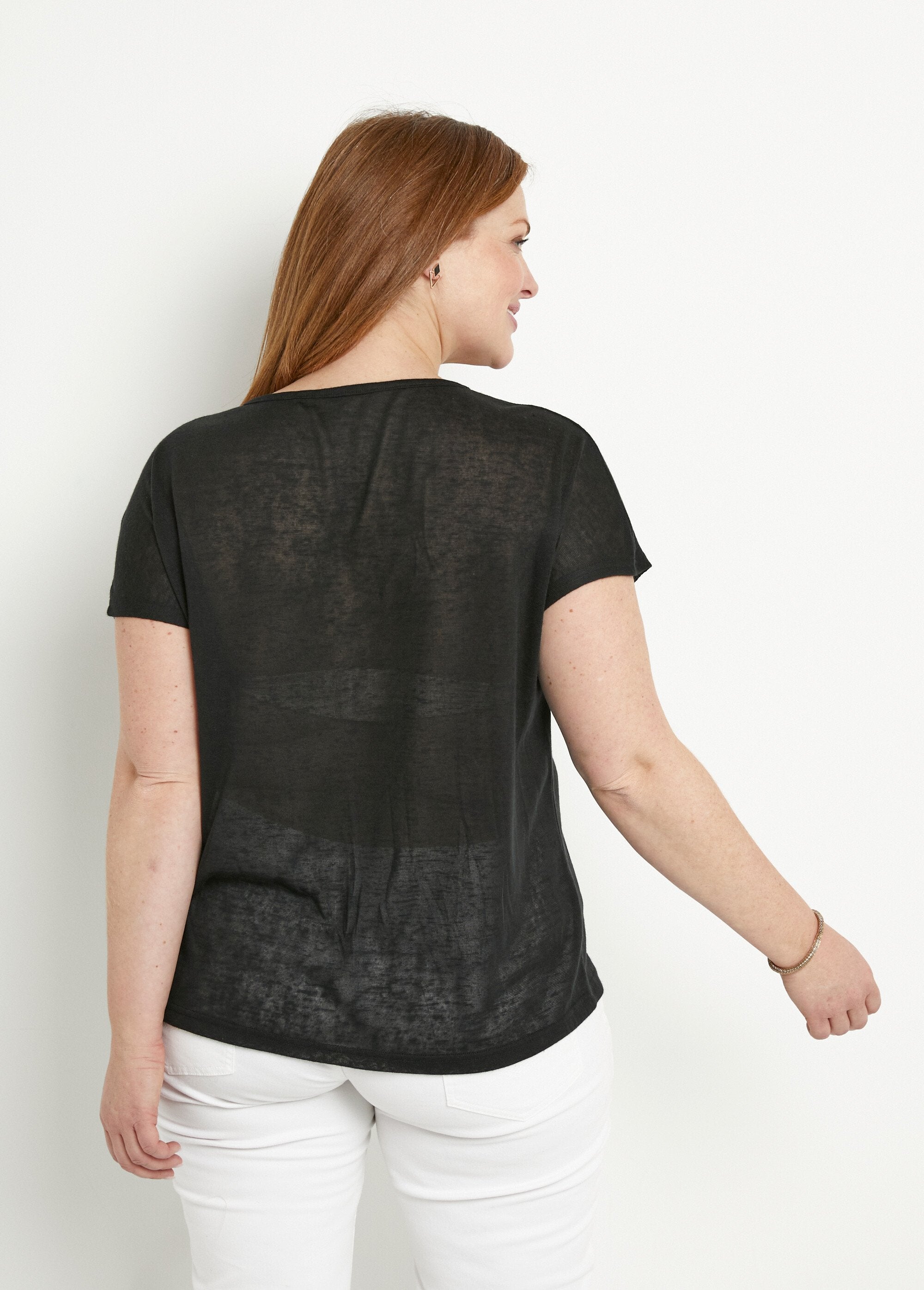 T-shirt_col_rond_maille_flammée_motif_doré_Noir_DO1_curvy