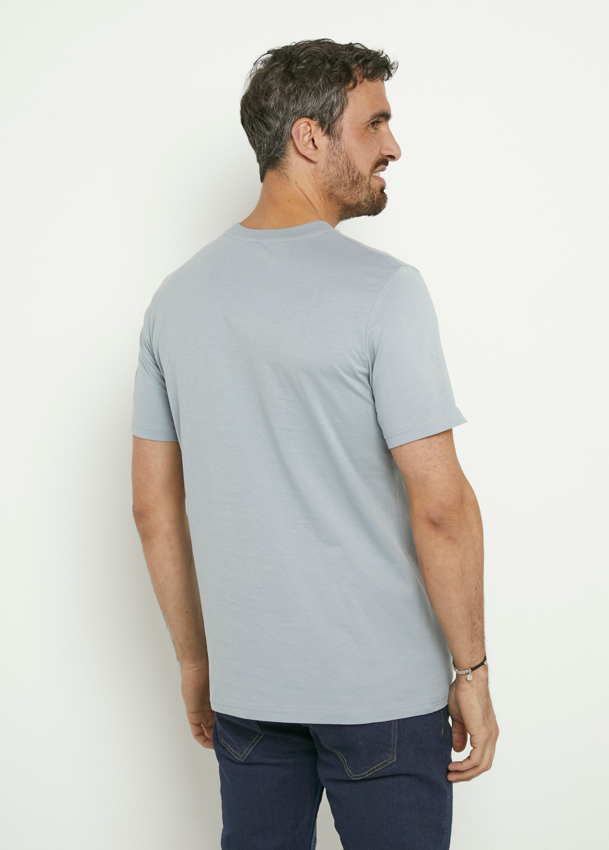 T-shirt_coton_manches_courtes_col_rond_Gris_clair_DO1_slim