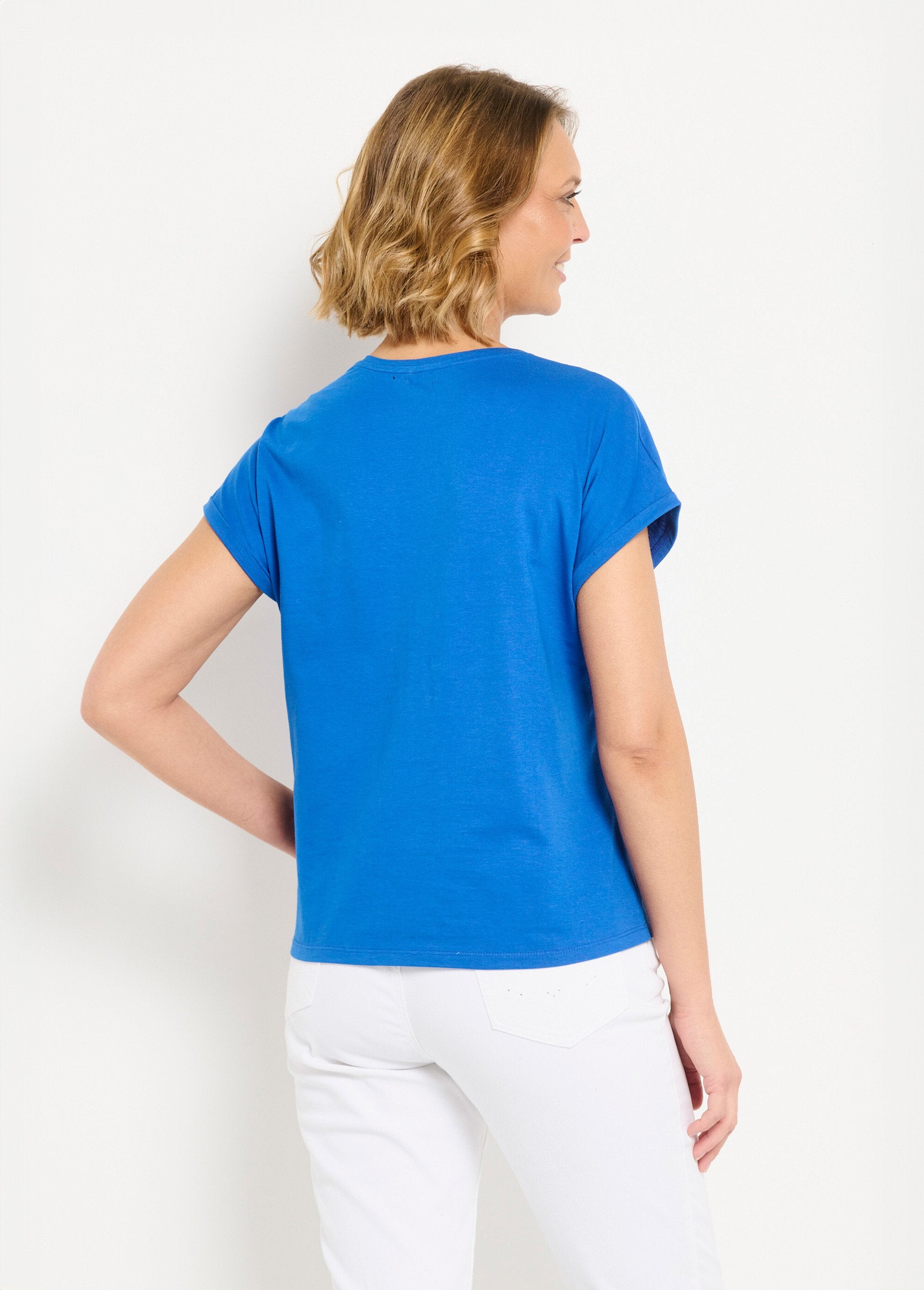 T-shirt_coton_uni_sequins_manches_courtes_Bleu_dur_DO1_slim