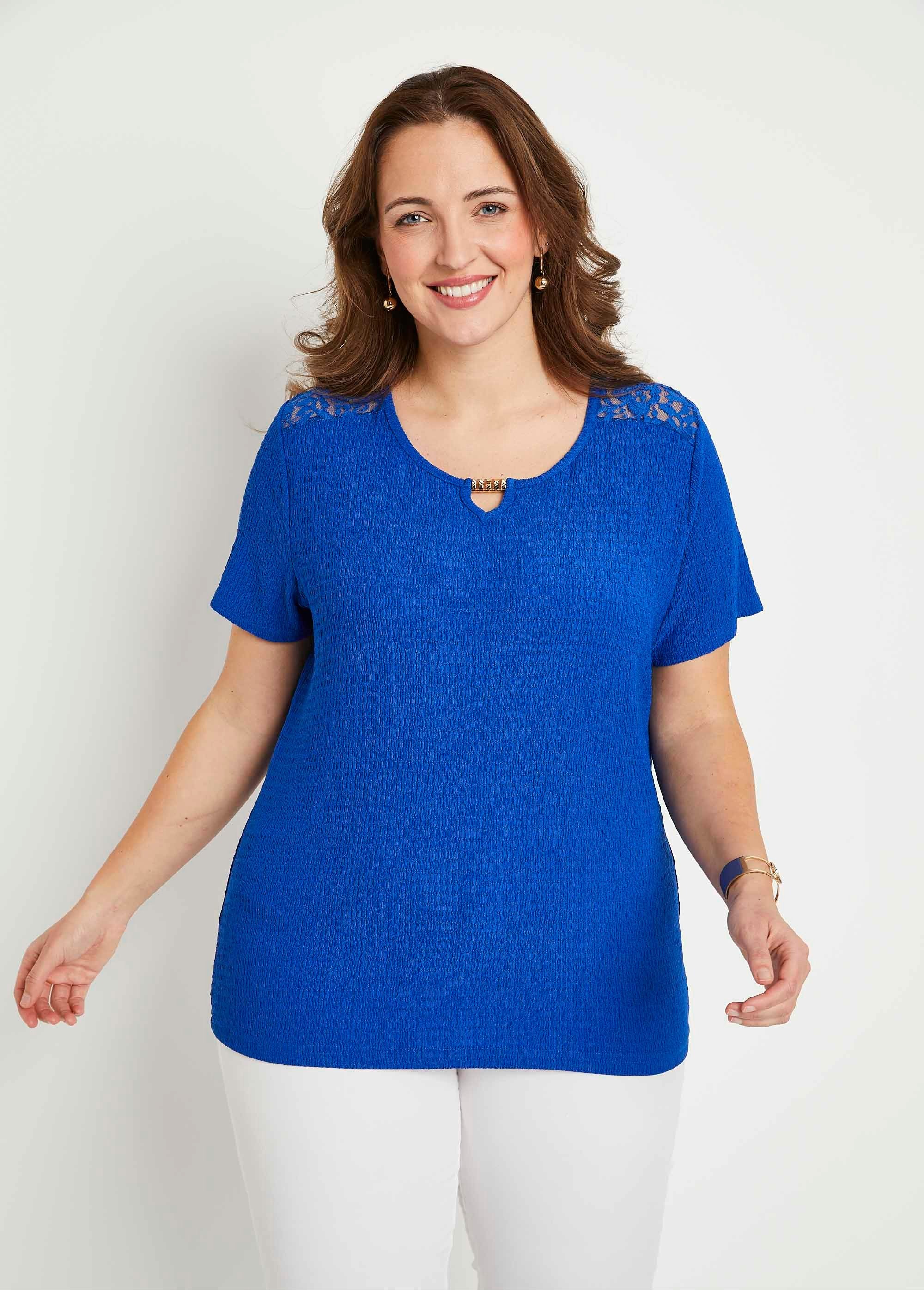 T-shirt_court_dentelle_Bleu_cobalt_FA1_curvy