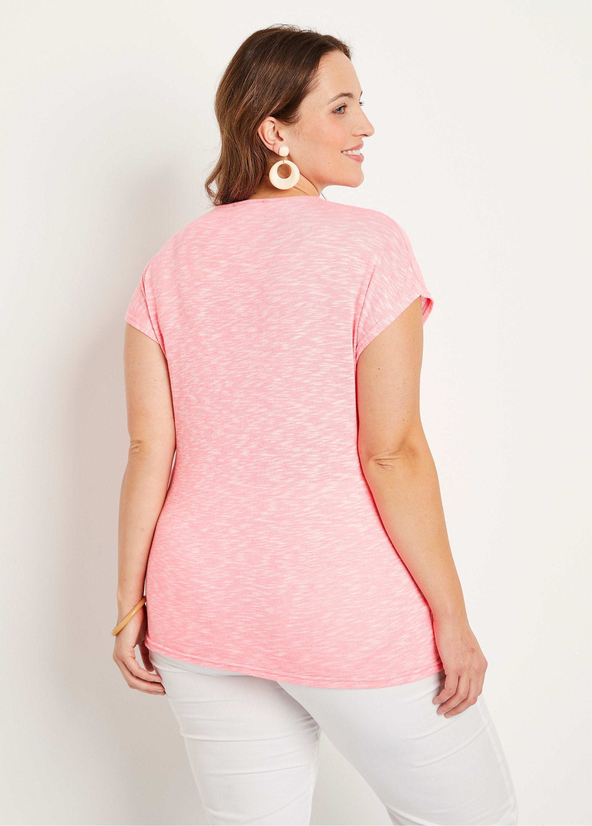 T-shirt_court_fluo_Rose_DO1_curvy