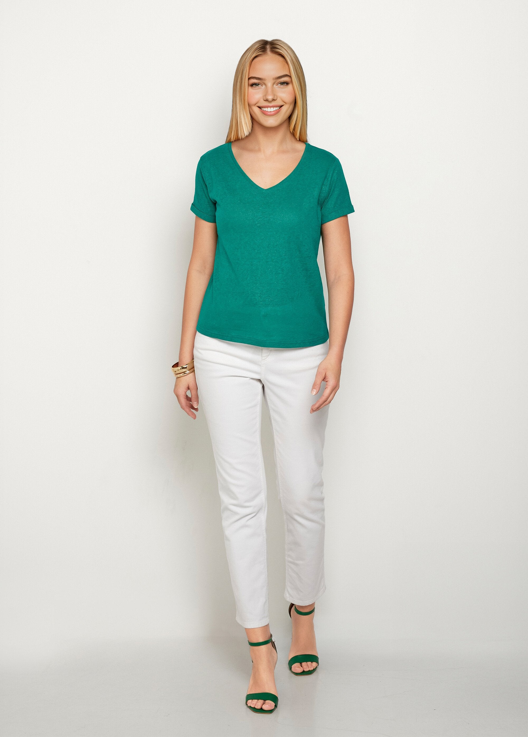 T-shirt_van_gebreid_metallic_katoenlinnen_Vert_SF1_slim