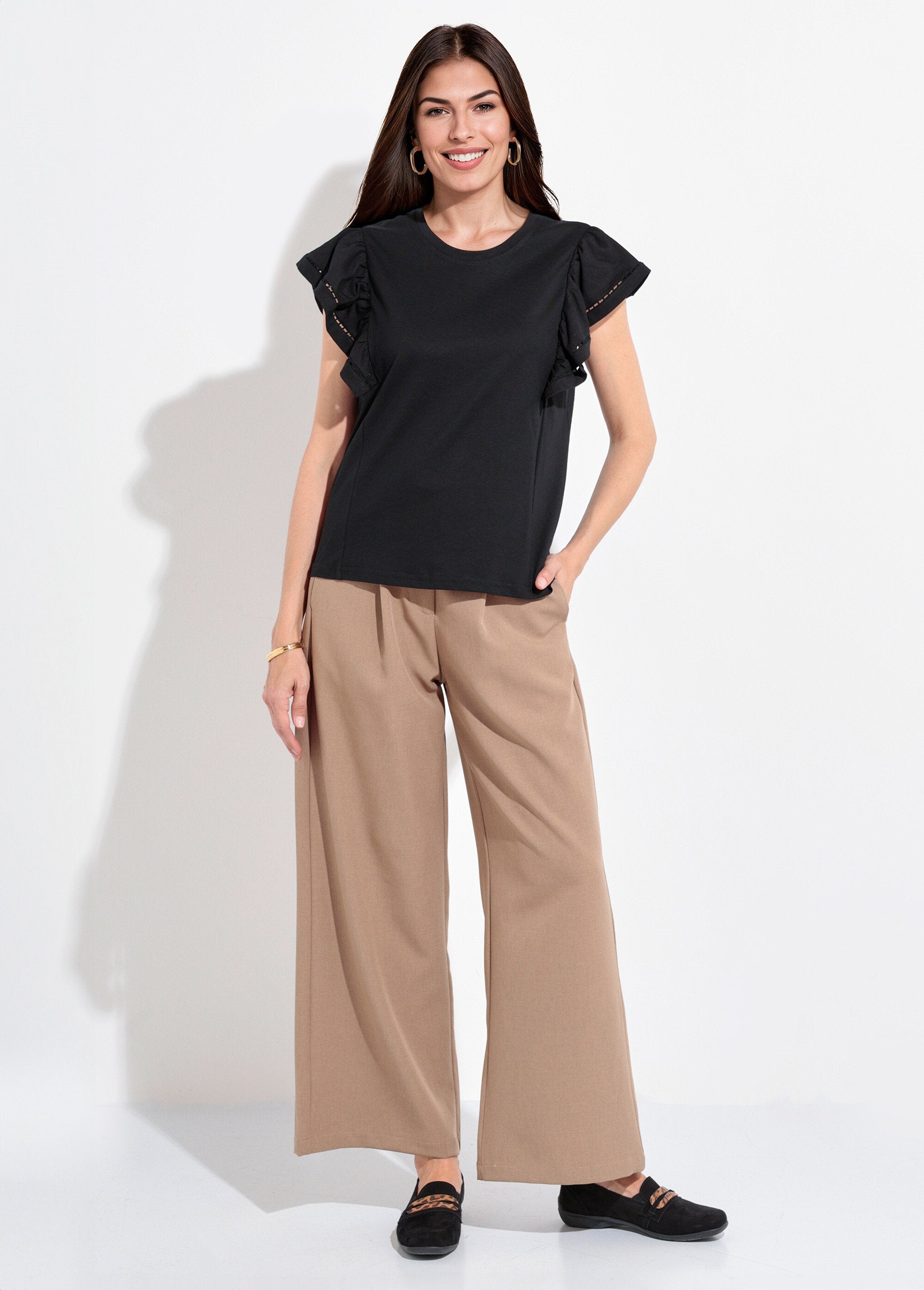 T-shirt_manches_courtes_volantées_ajourées_Noir_SF1_slim