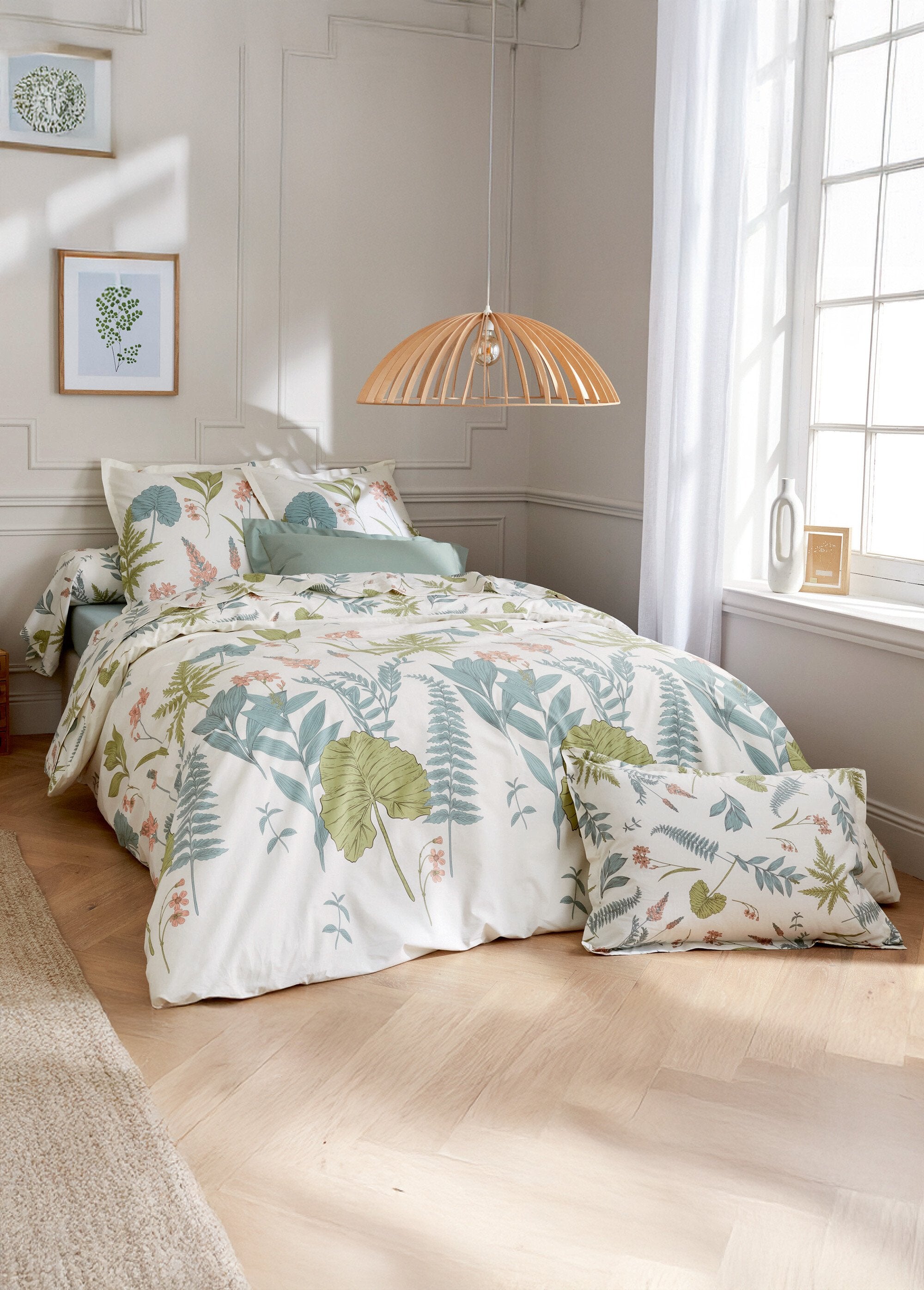 Taie_imprimée_percale_80_fils/cm²_oreiller_traversin_Beige_SF1_slim