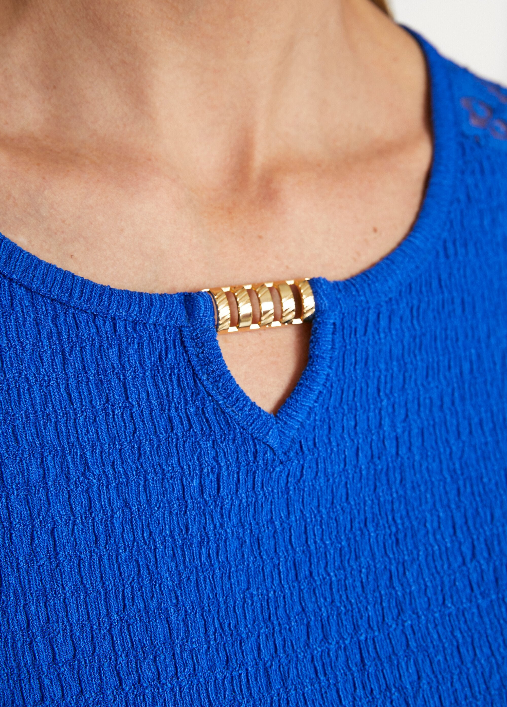 T-shirt_court_dentelle_Bleu_cobalt_DE3_slim