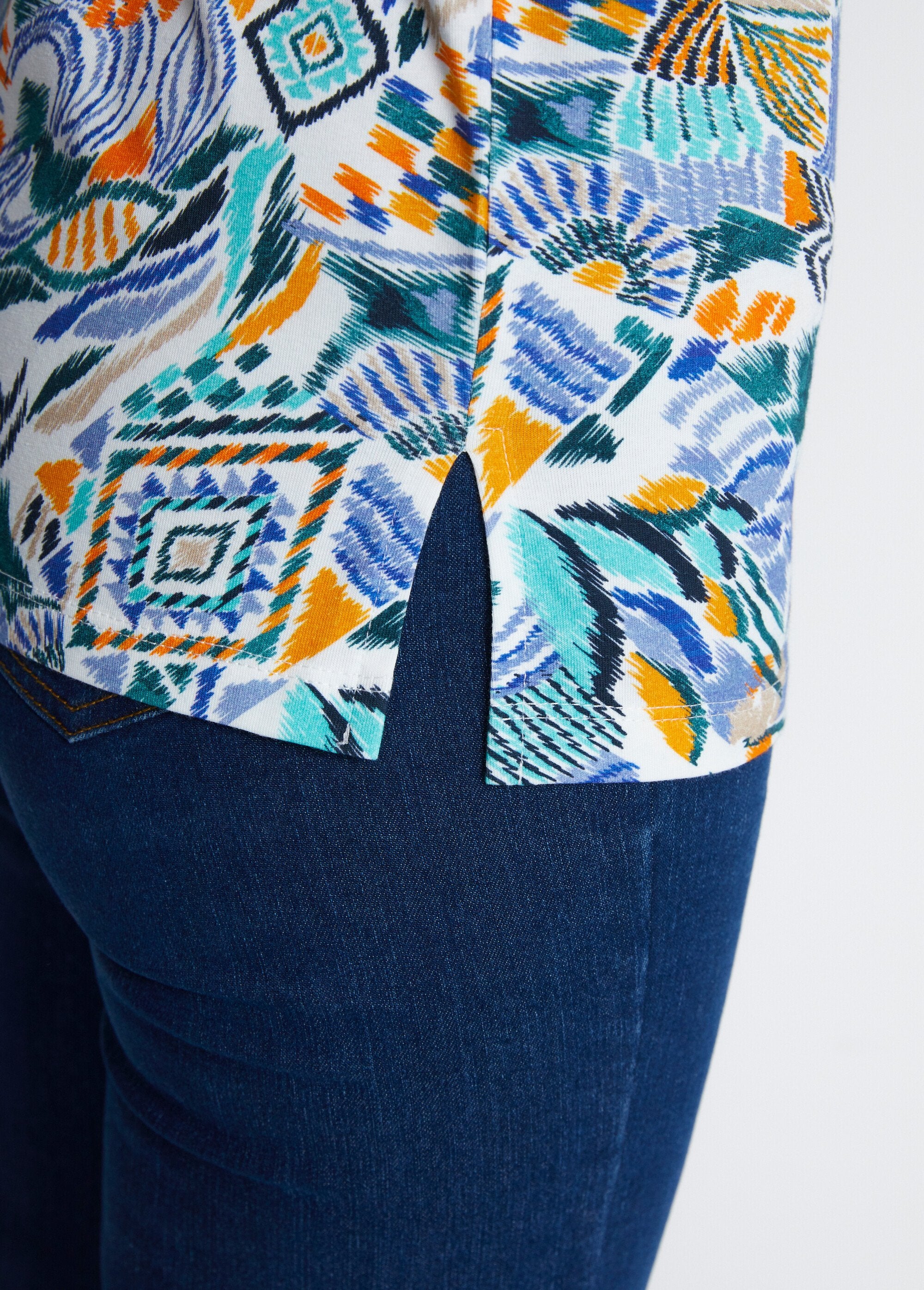 T-shirt_long_manches_courtes_Multicolore_DE2_slim