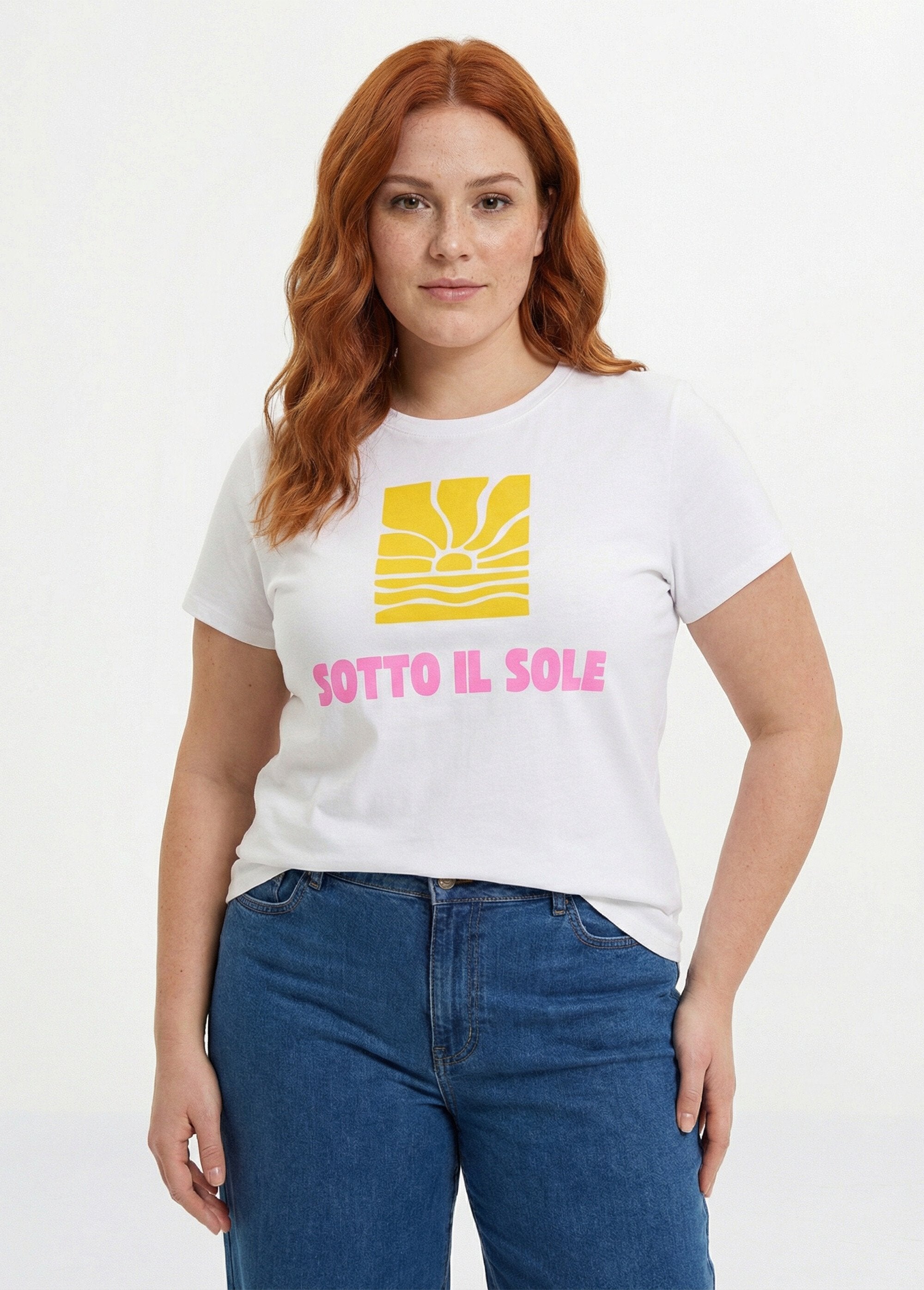 T-shirt_manches_courtes,_motif_Soleil_Blanc_imprime_FA2_curvy