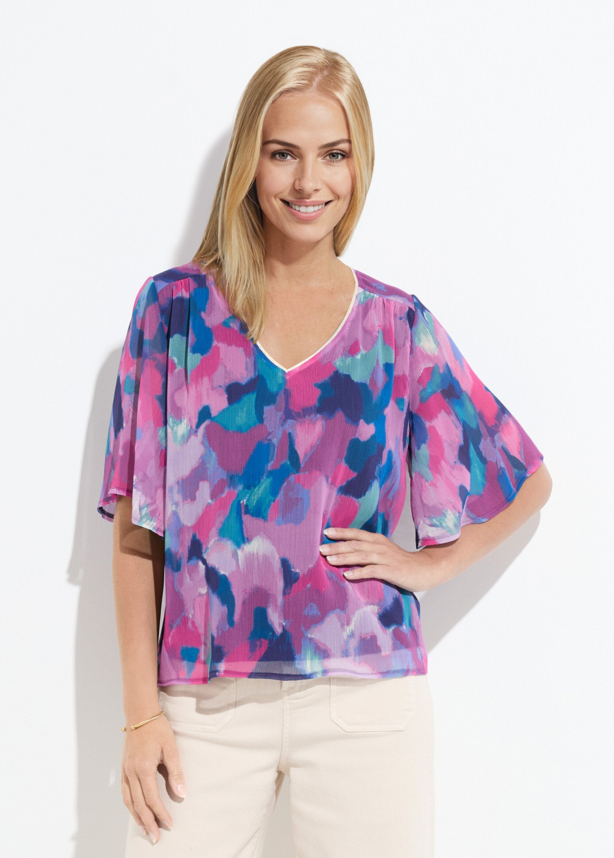 Tunique_ample_col_V_voile_imprimé_Multicolore_FA1_slim