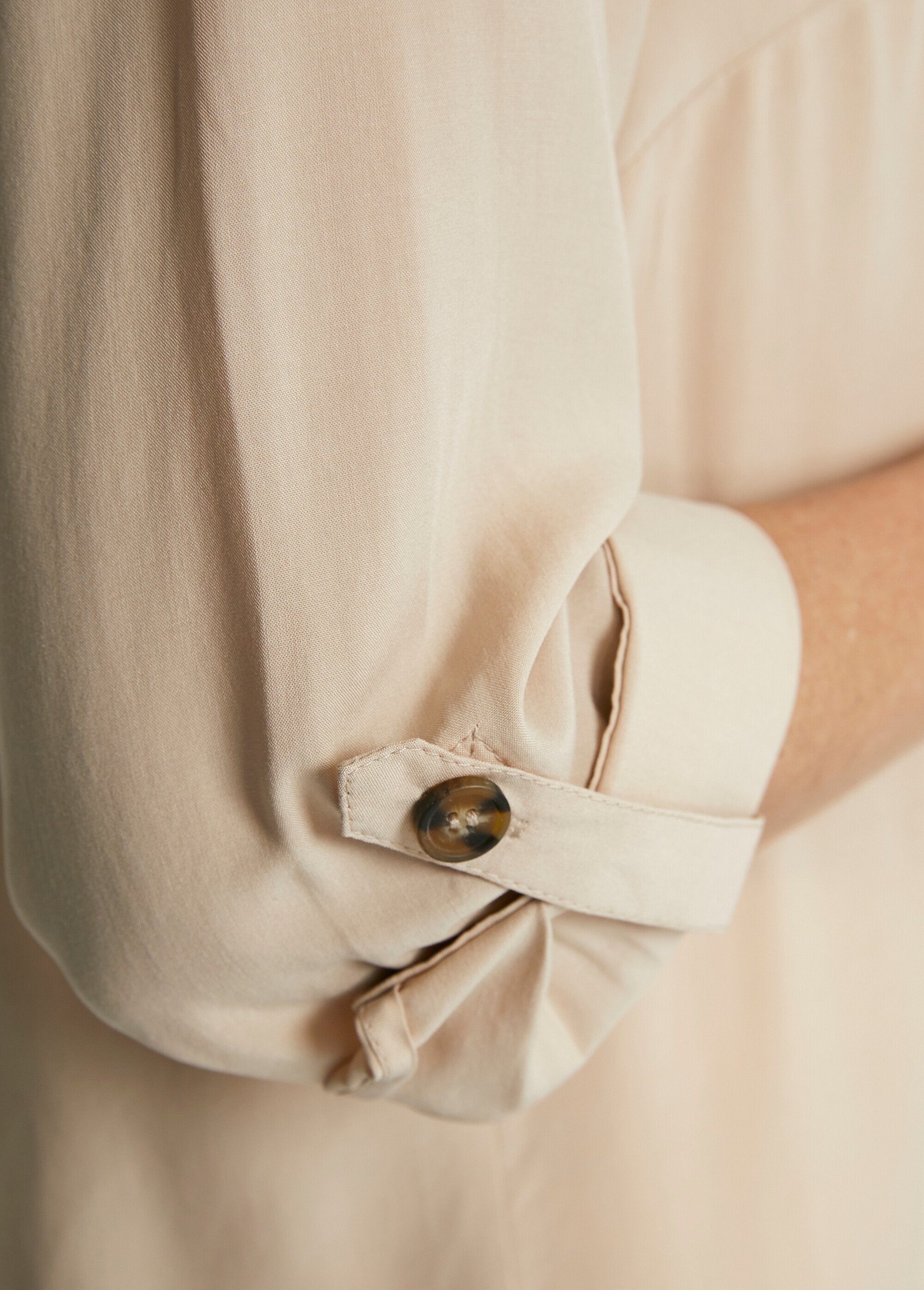 Tunique_ample_longue_manches_3/4_Sable_DE3_slim