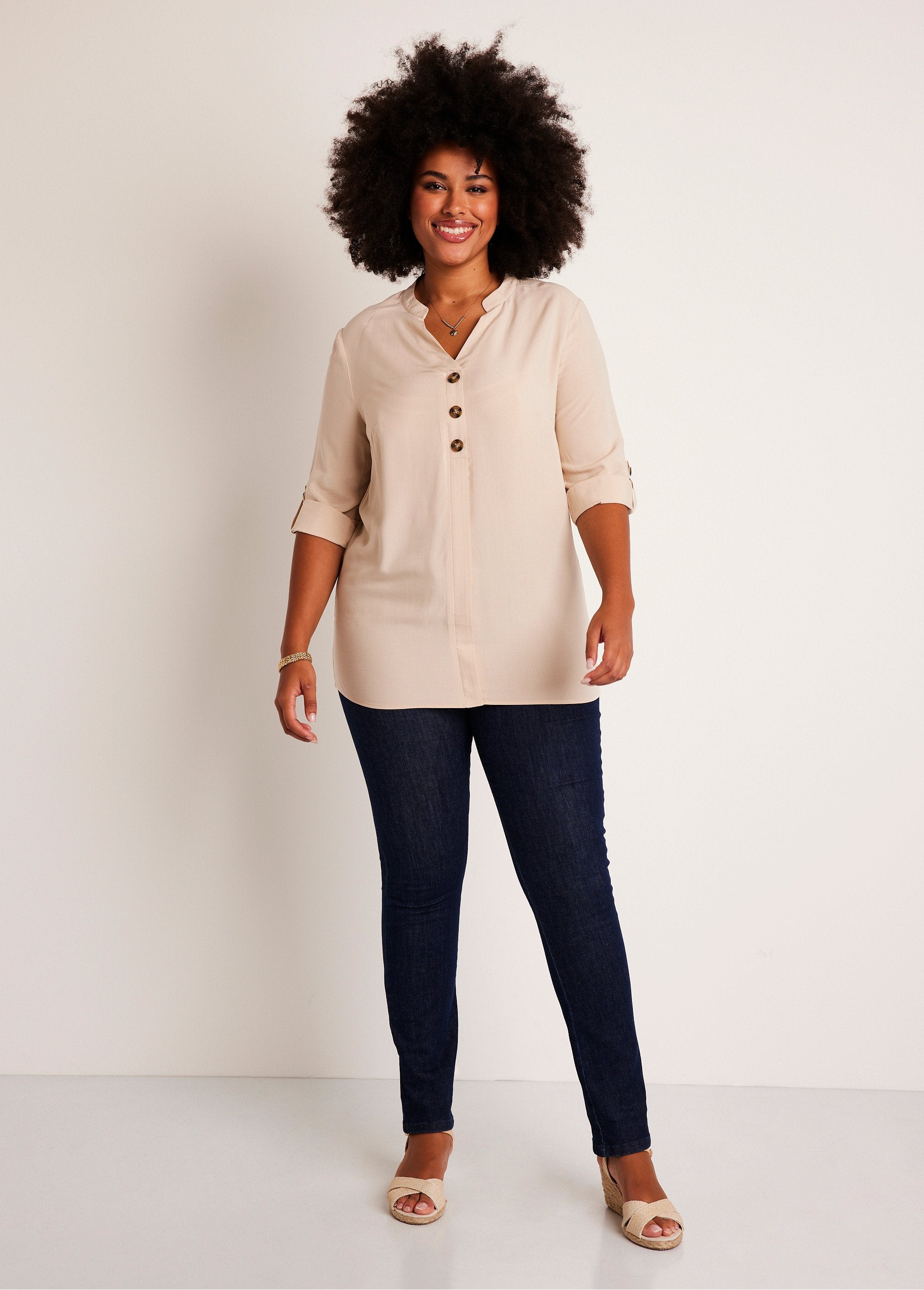 Tunique_ample_longue_manches_3/4_Sable_SF1_curvy