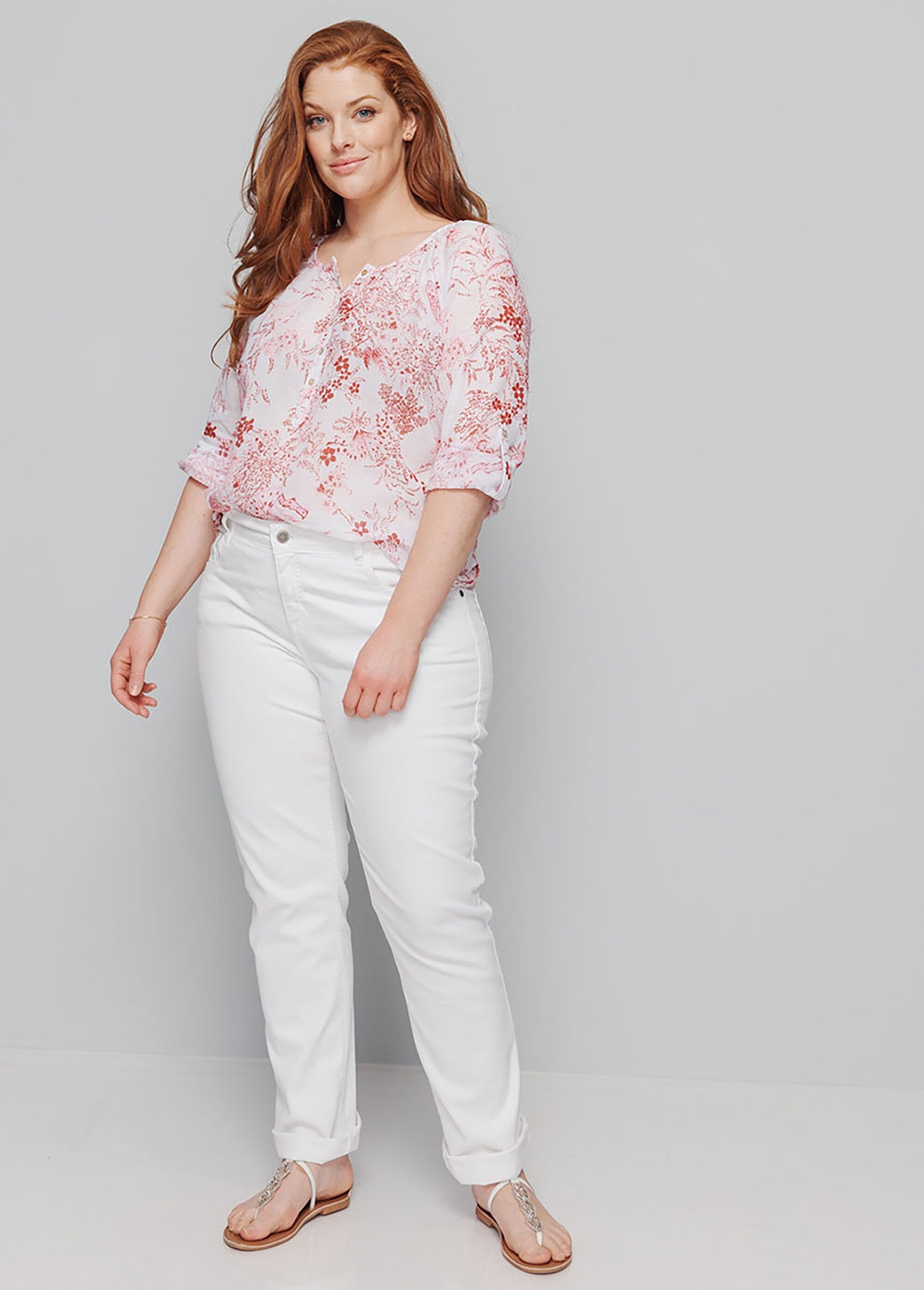 Tunique_boutonnée_ample_voile_imprimé_Blanc_et_rose_SF1_curvy