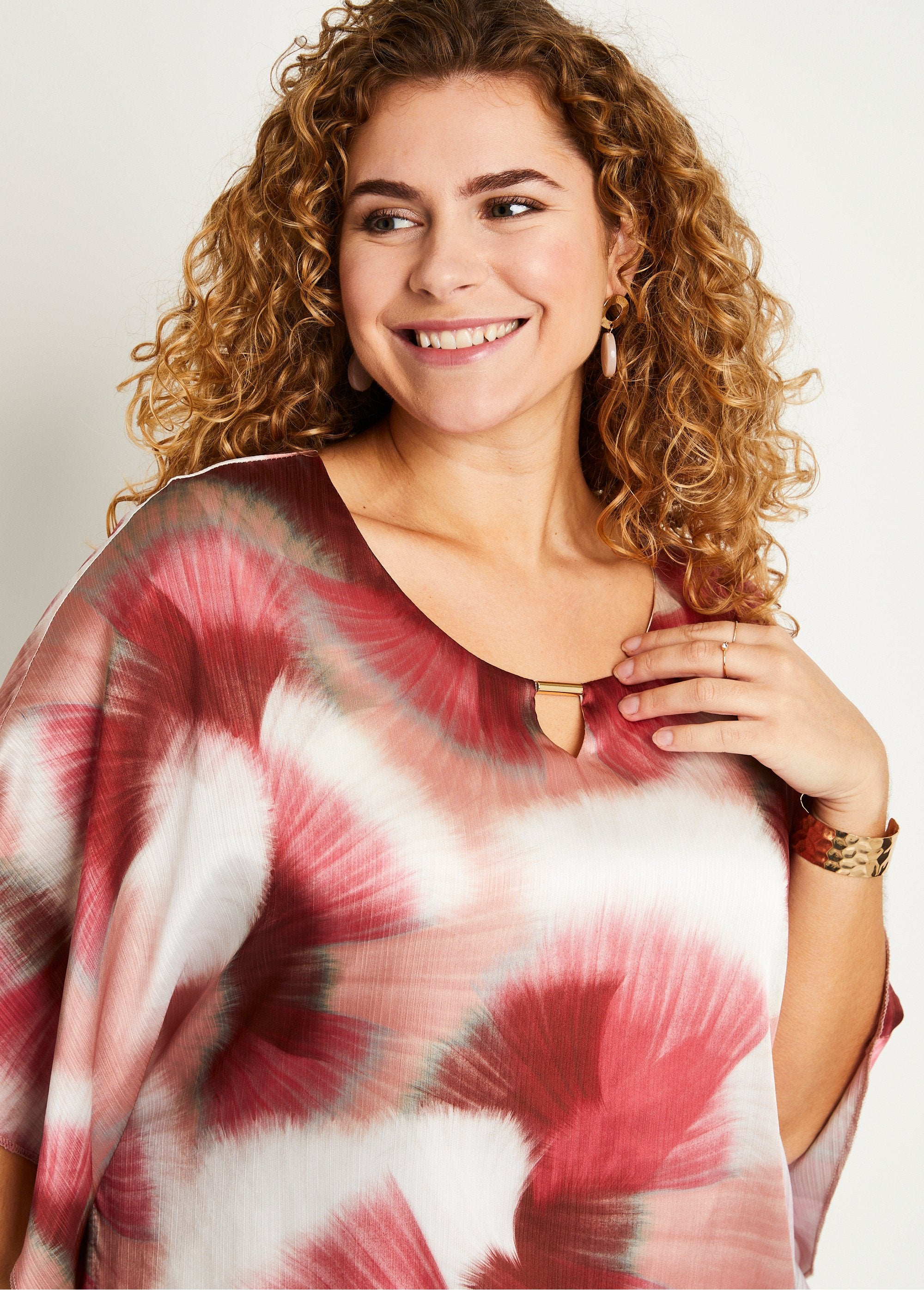 Tunique_longue_ample_imprimé_tie_&_dye_Rose_et_ecru_DE1_curvy