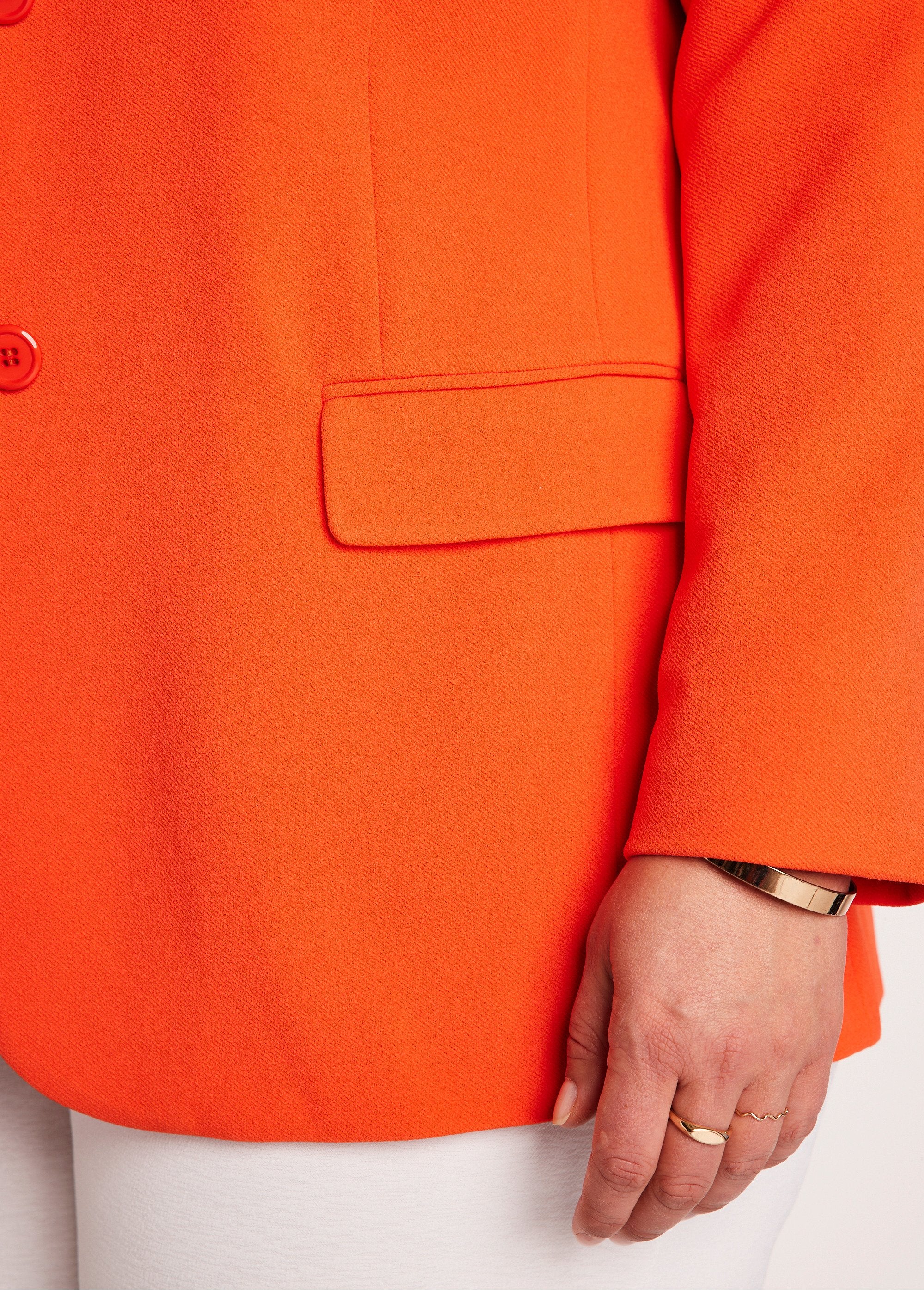 Veste_blazer_coupe_droite_maille_unie_Orange_DE2_curvy