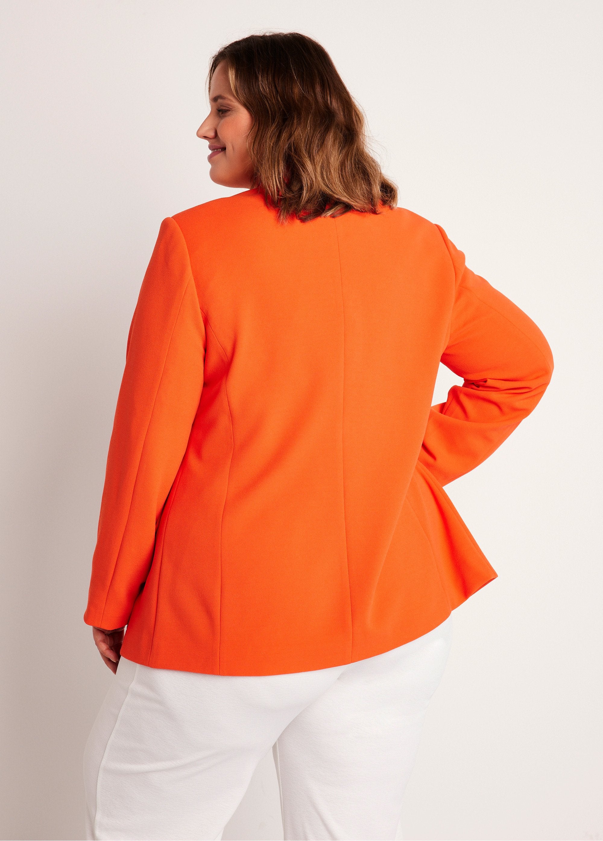Veste_blazer_coupe_droite_maille_unie_Orange_DO1_curvy