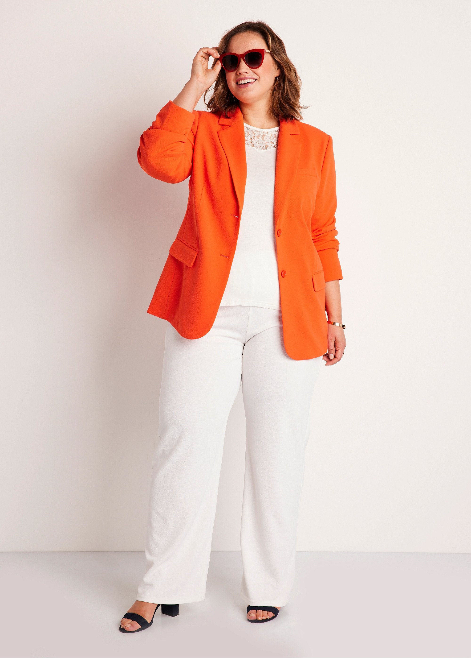 Veste_blazer_coupe_droite_maille_unie_Orange_SF1_curvy