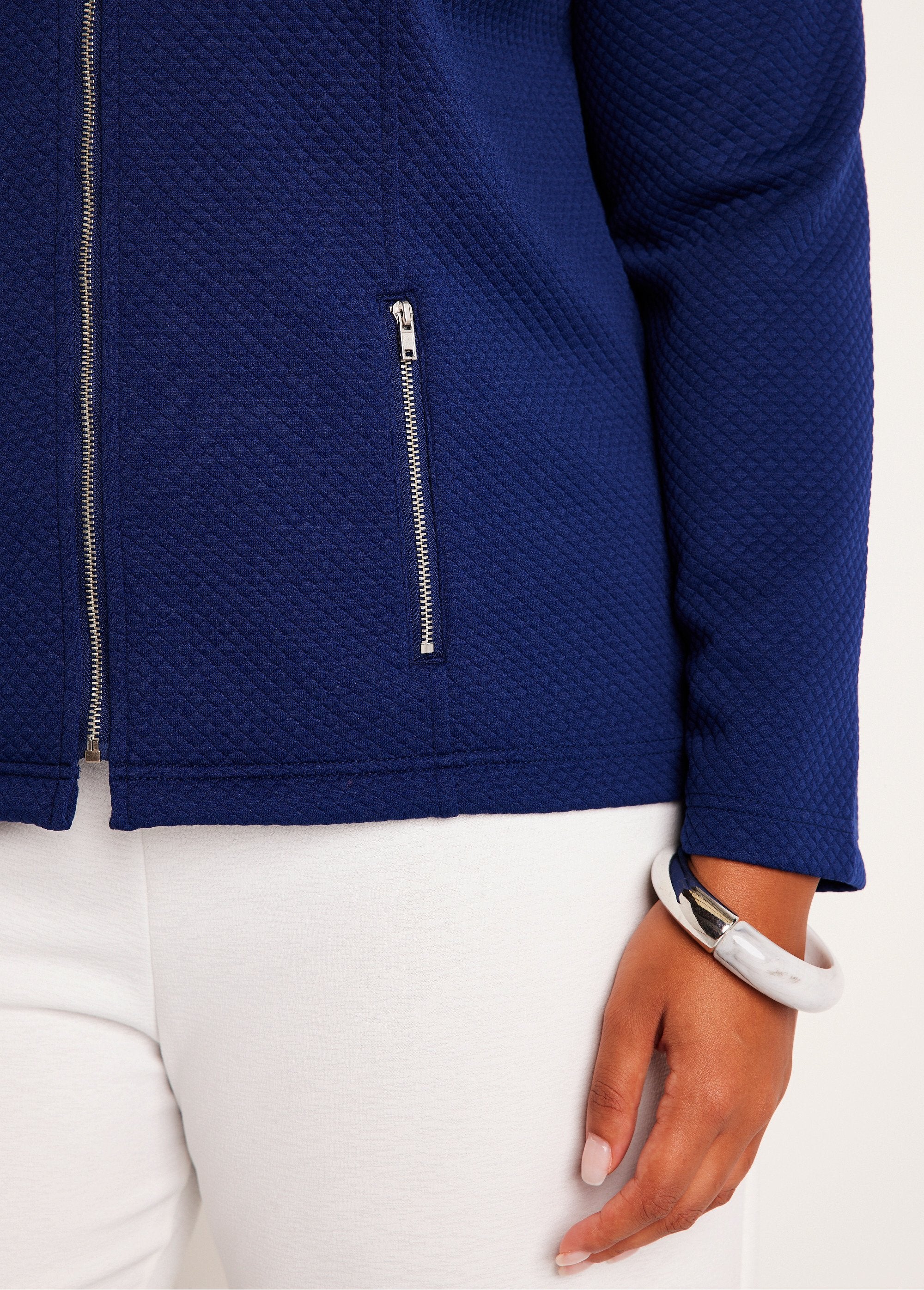 Veste_cintrée_sans_col_Marine_DE2_curvy