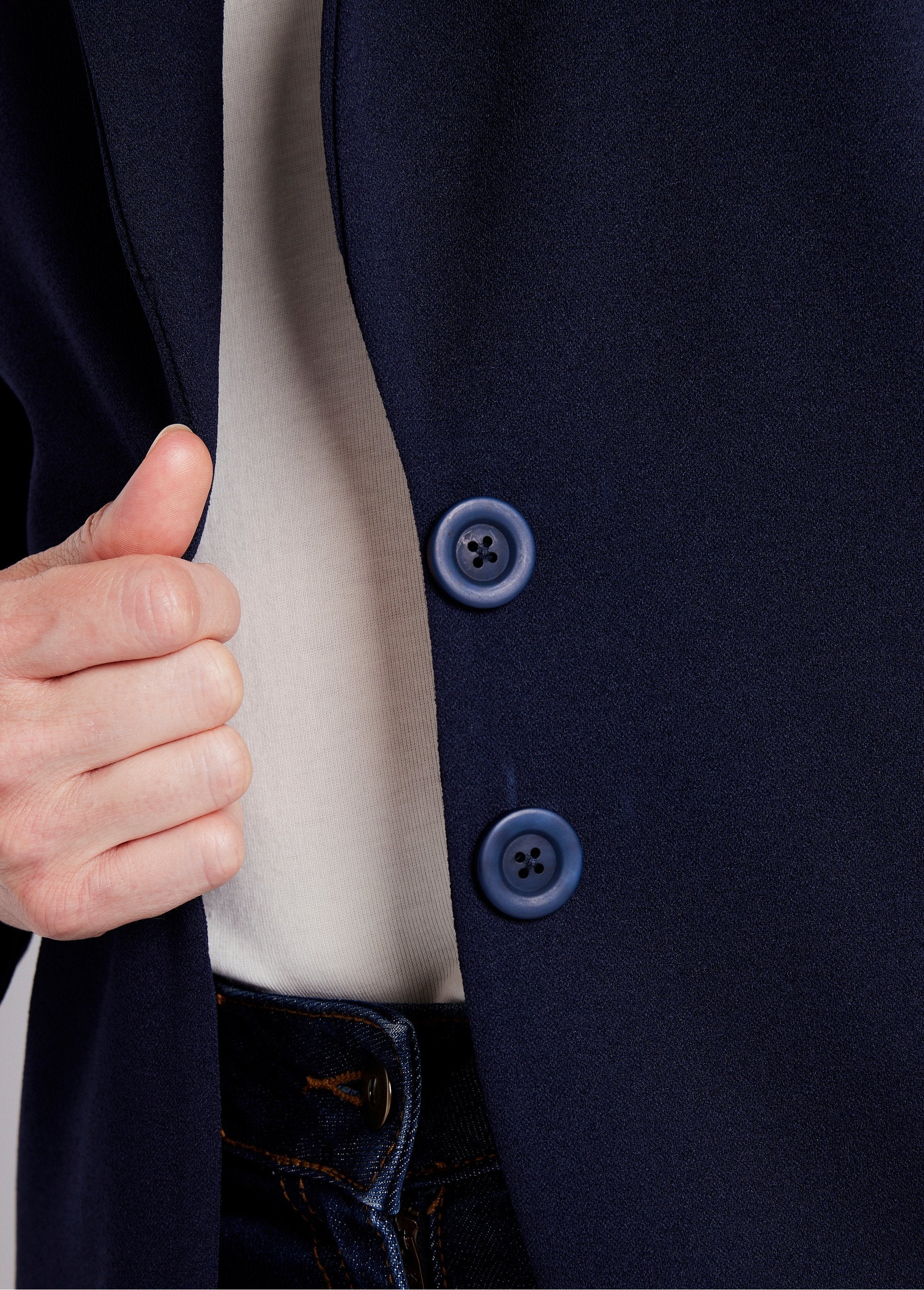 Veste_col_châle_maille_fluide_Marine_DE2_slim