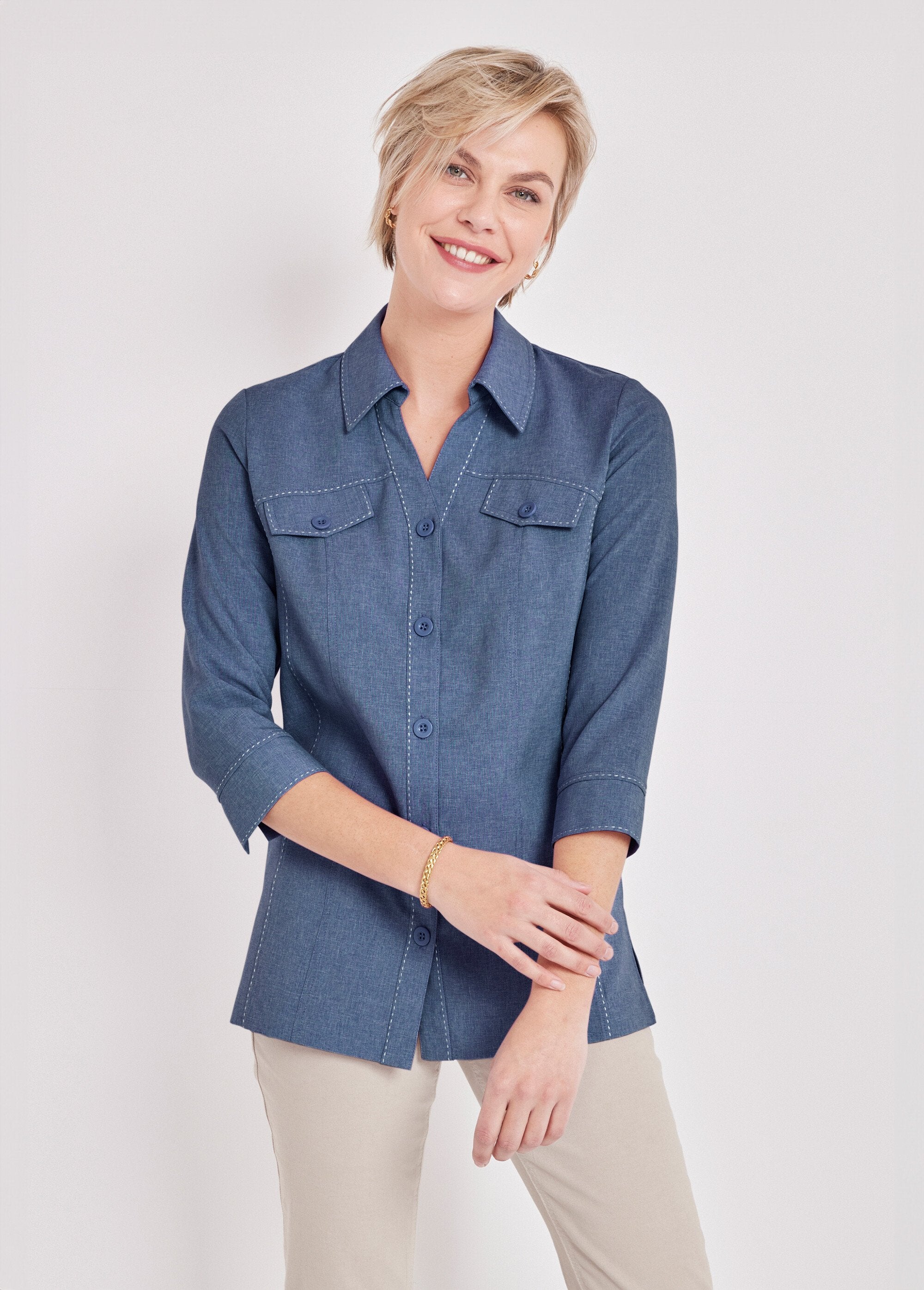 Lange_jas_met_knoopsluiting_Indigo_FA1_slim