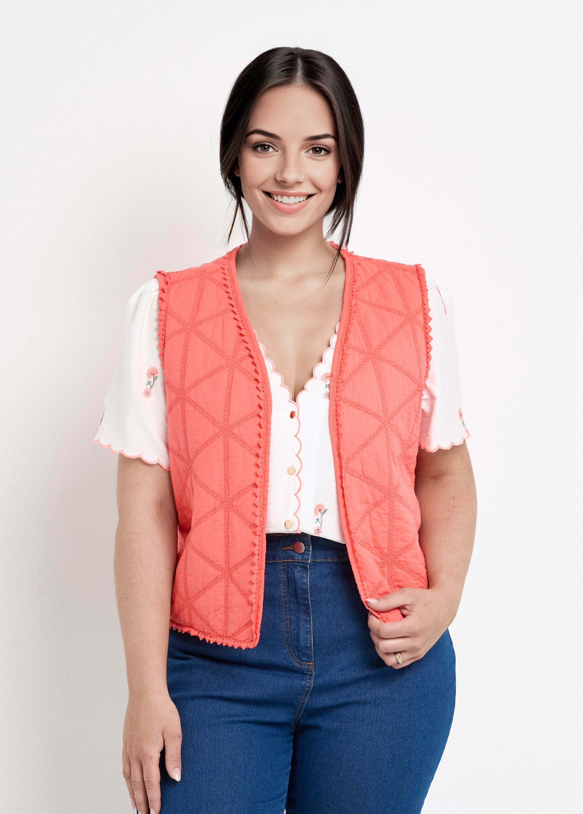 Jupe en broderie anglaise ecru Promod | La Redoute Jupe en broderie anglaise ecru Promod | La Redoute
