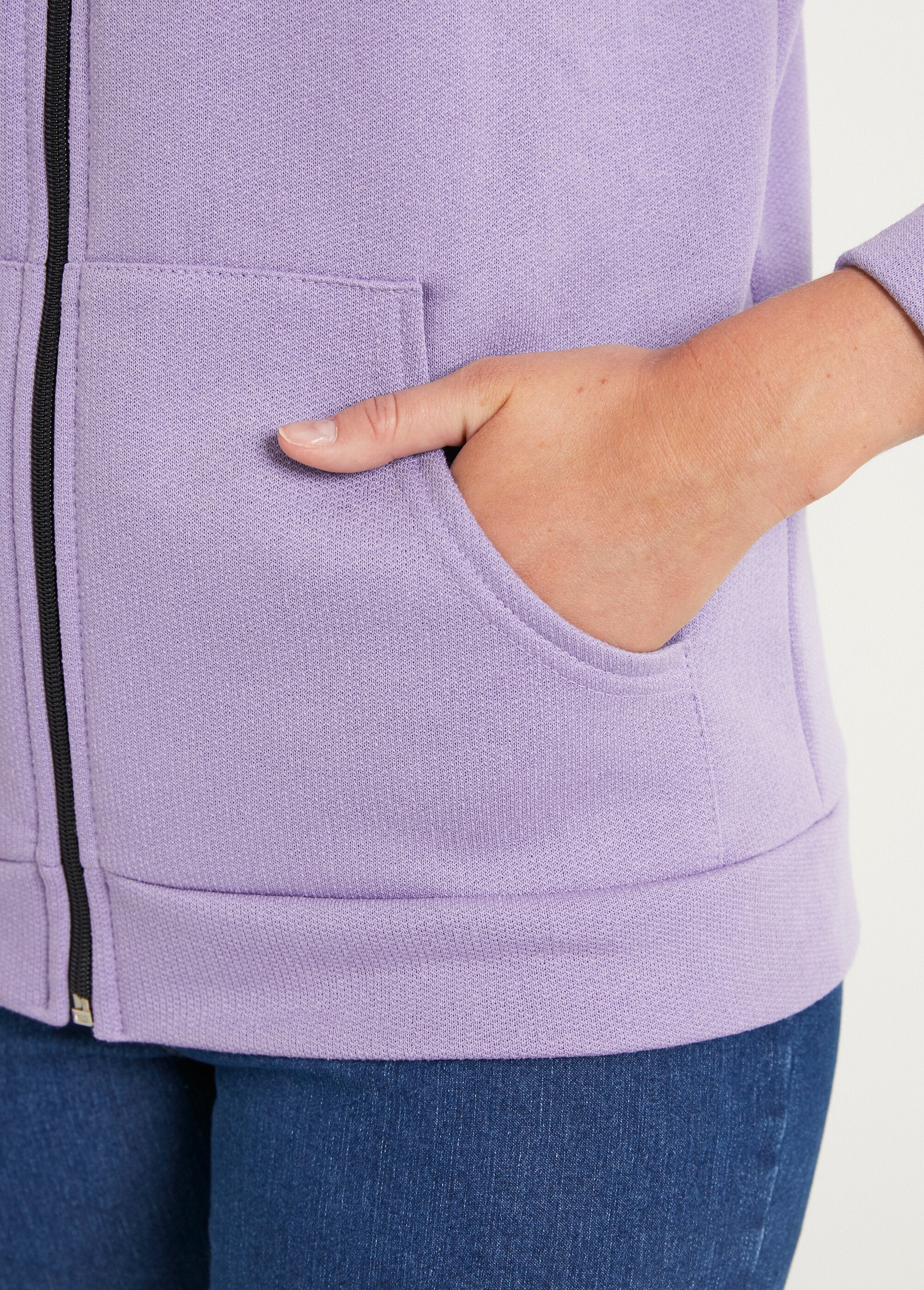 Veste_molleton_zippée_brodée_Lilas_et_marine_DE4_slim