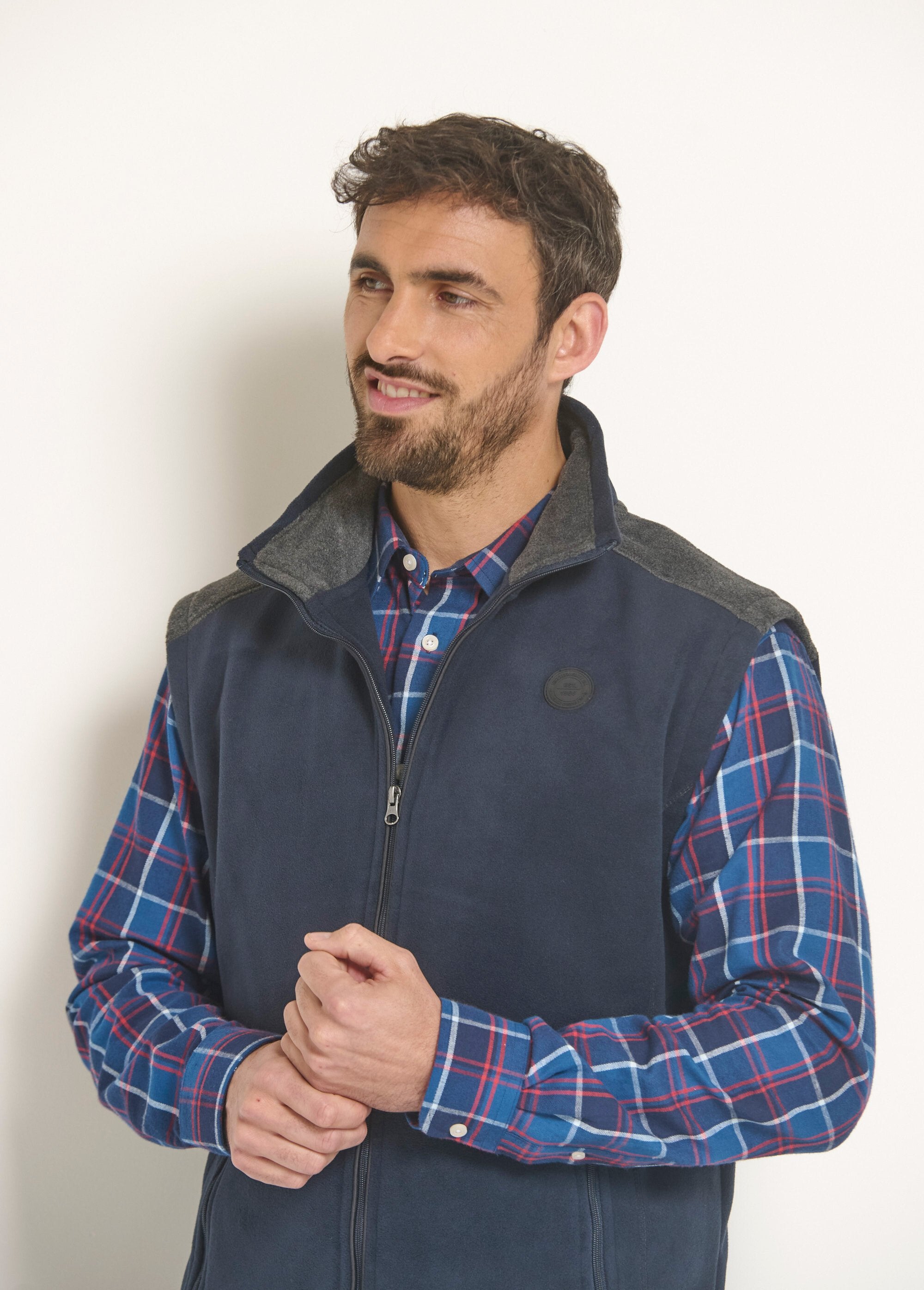 Veste_sans_manches_polaire_bicolore_Marine_DE1_slim