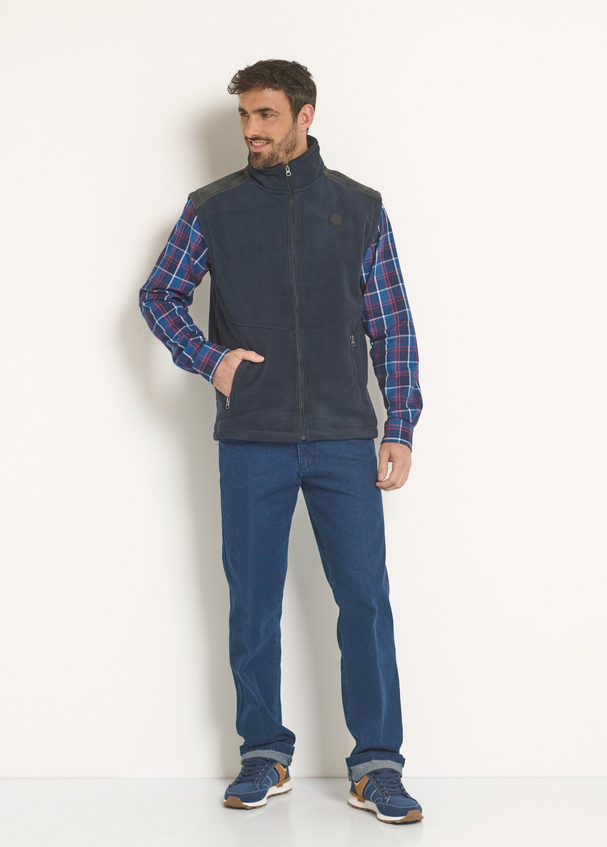 Veste_sans_manches_polaire_bicolore_Marine_SF1_slim