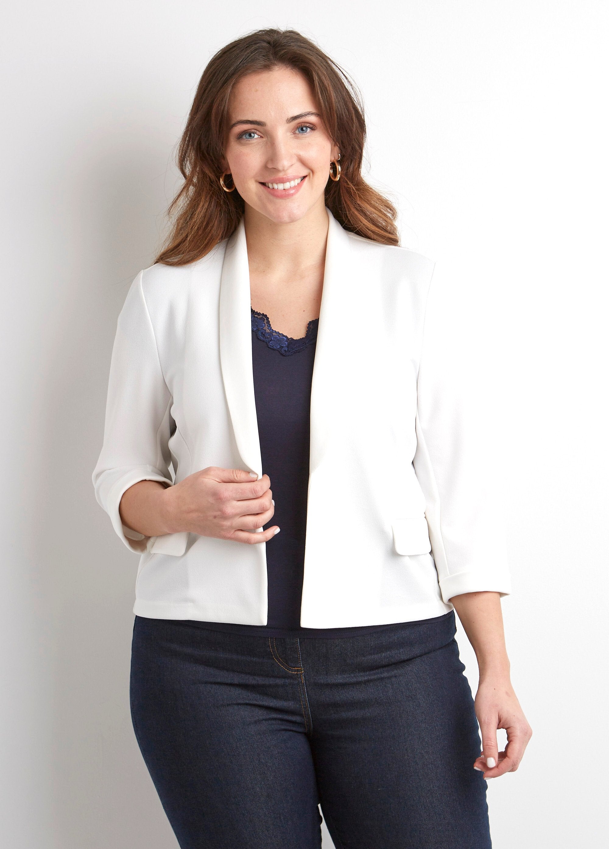 Effen_kort_smokvest_3/4_mouwen_Blanc_FA1_curvy