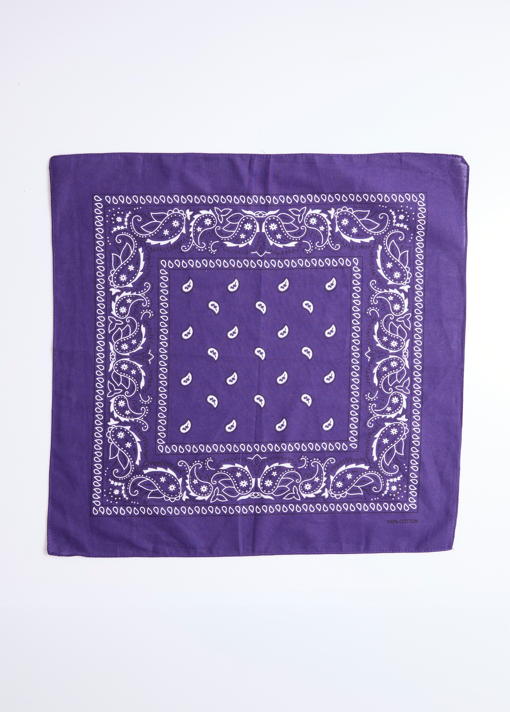 Vierkante_bandana_sjaal_Violet_fonce_DE1_slim