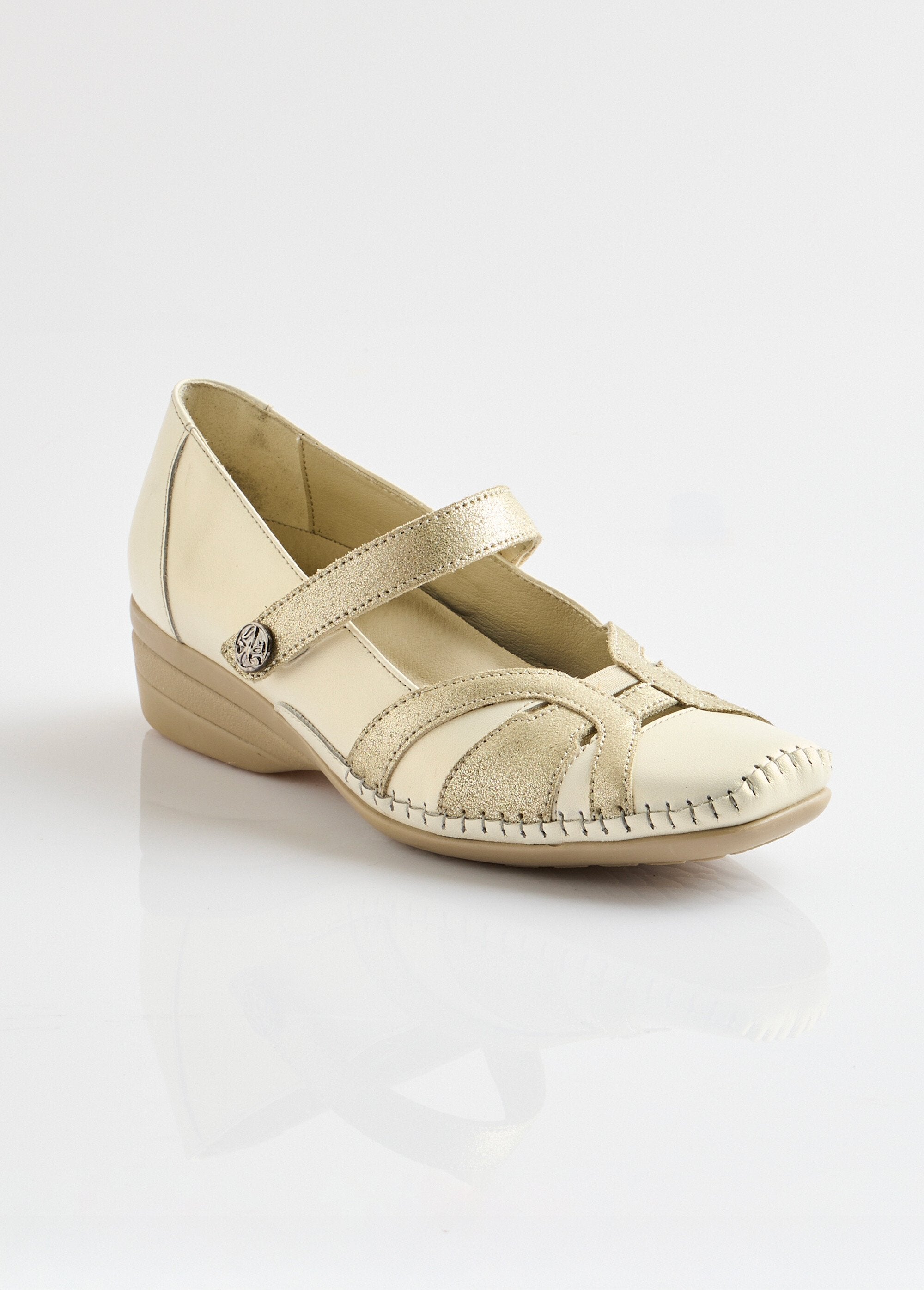 Ballerines_largeur_confort_cuir_scratchées_Beige_dore_FA1_slim