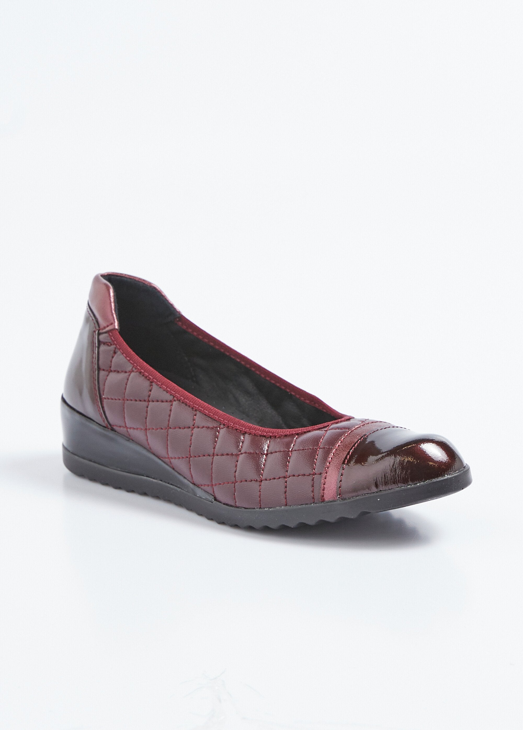 Comfort_wijdte_wig_stretch_ballerina's_Bordeaux_FA1_slim