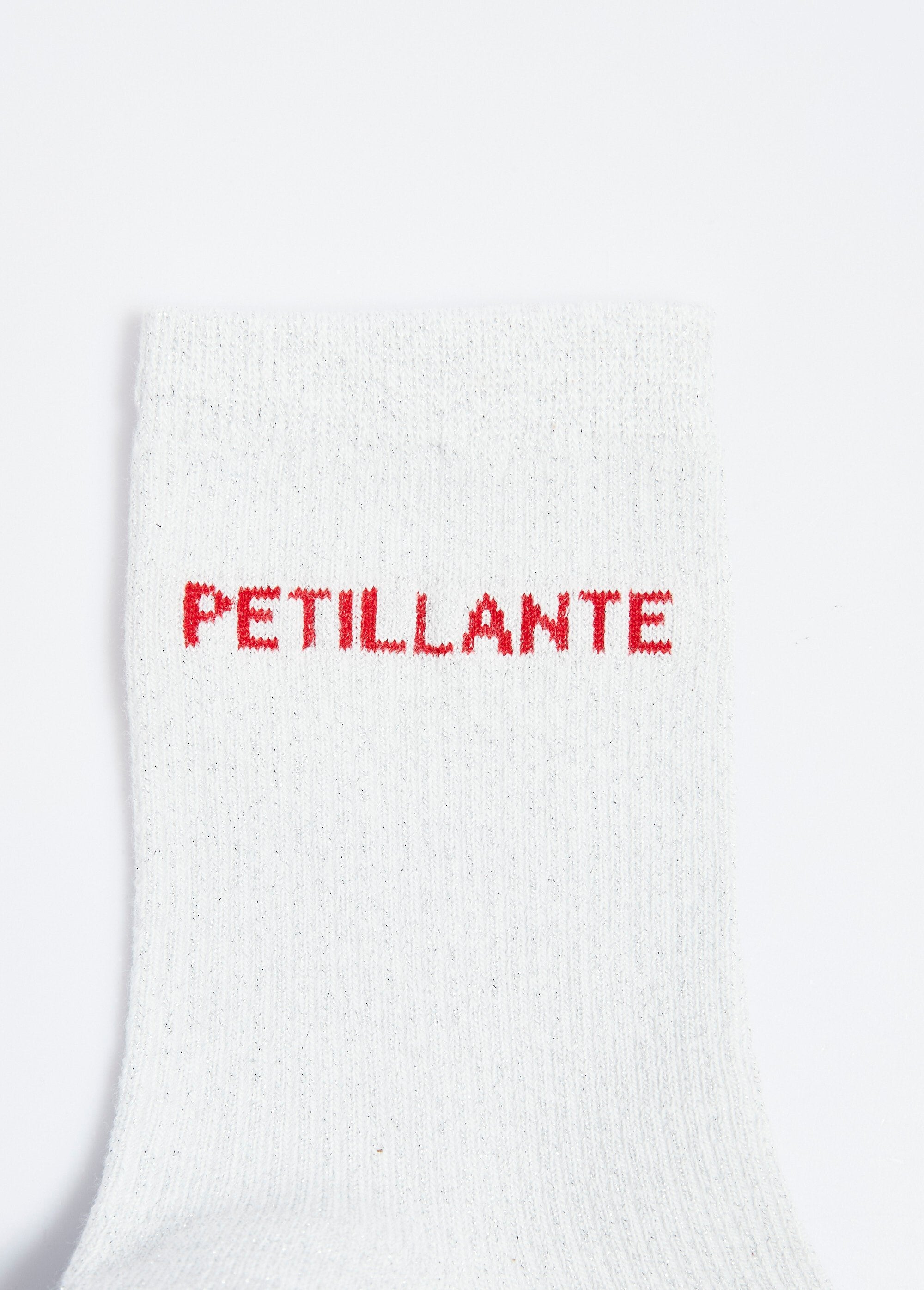 Chaussettes_fil_métallisé_message_PÉTILLANTE_Blanc_DE2_slim