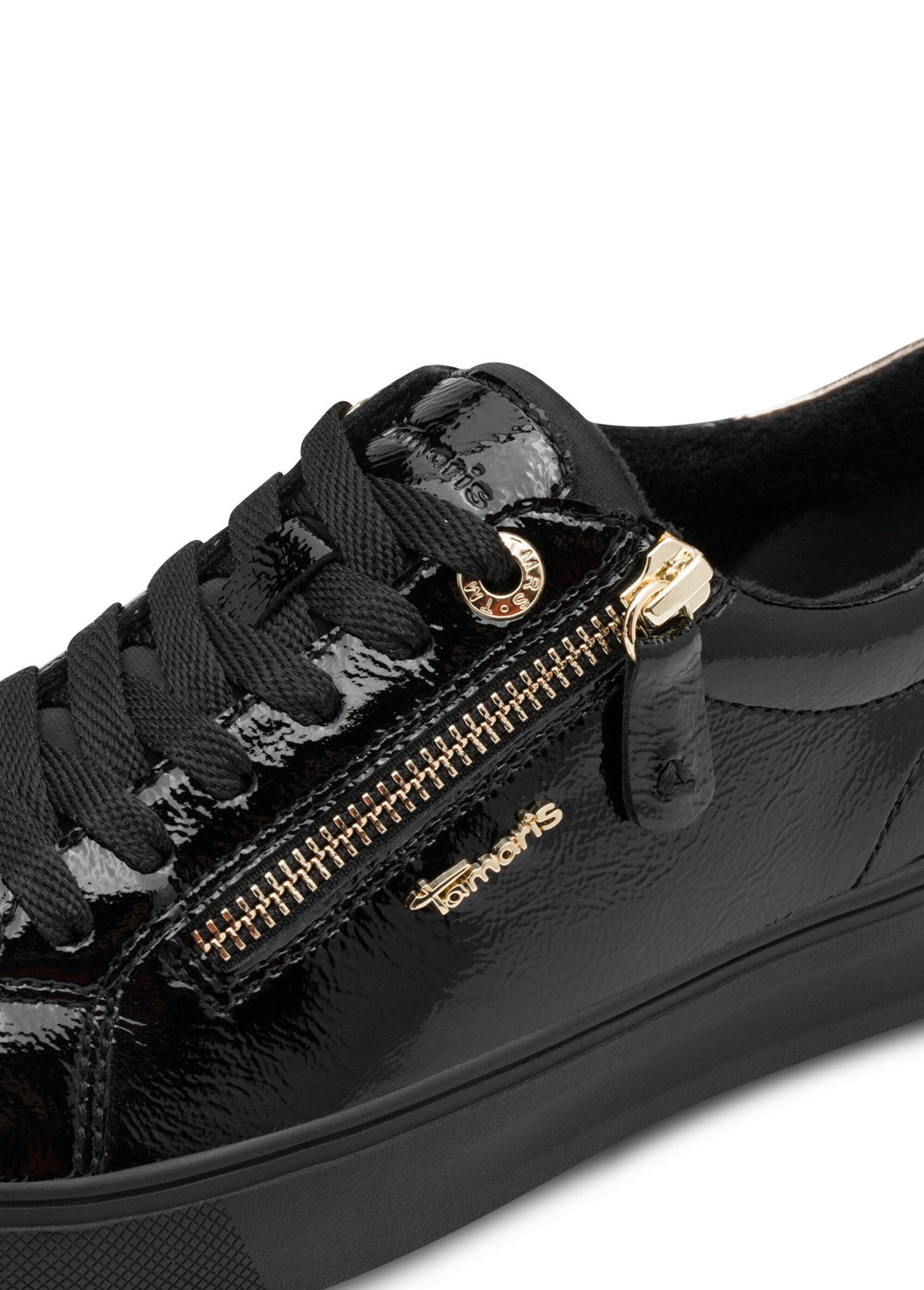 Sportschoenen_met_dikke_zolen,_rits_en_veters_Vernis_noir_DE1_slim