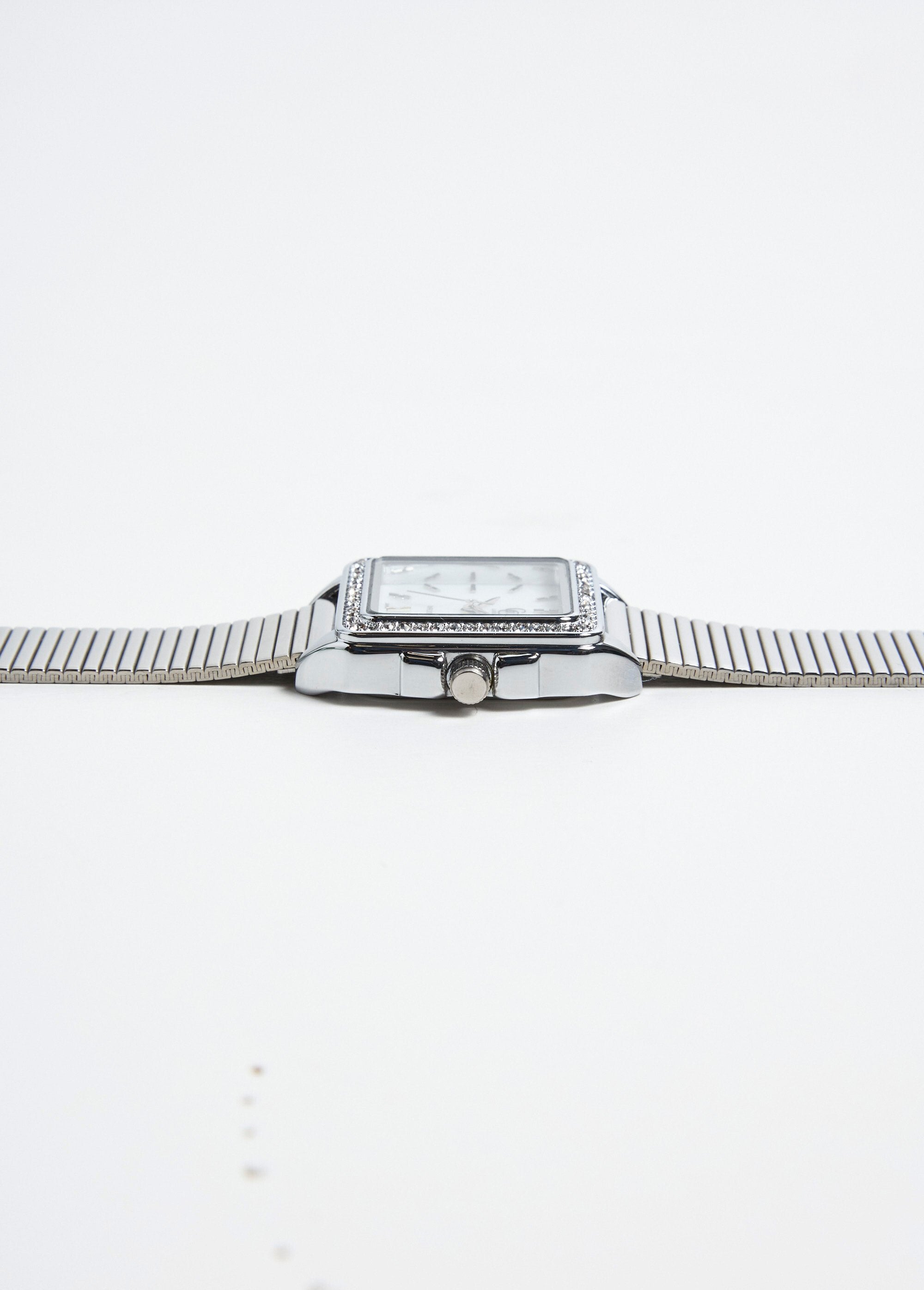 Montre_carrée_en_acier_inox_avec_strass_Argente_DE3_slim