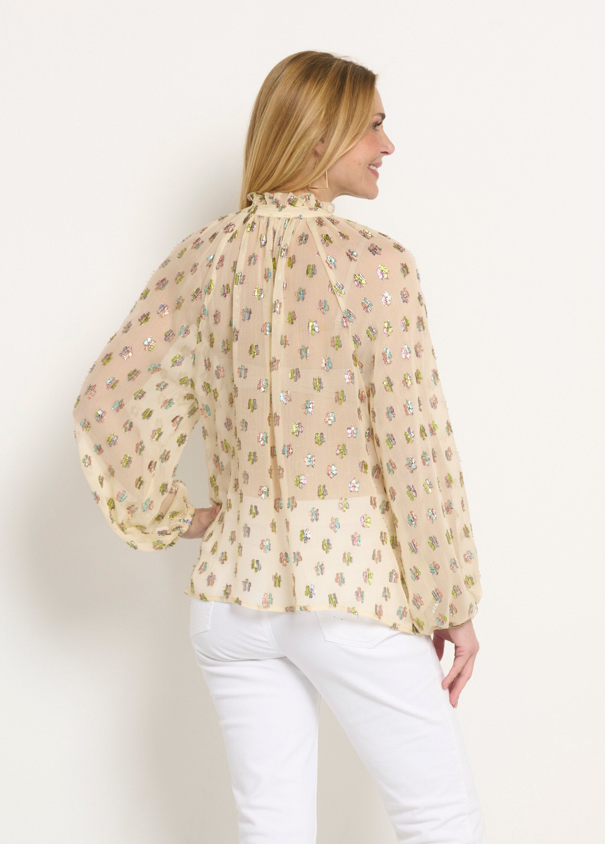 Blouse_voile_motifs_métallisés_encolure_V_Ecru_DO1_slim