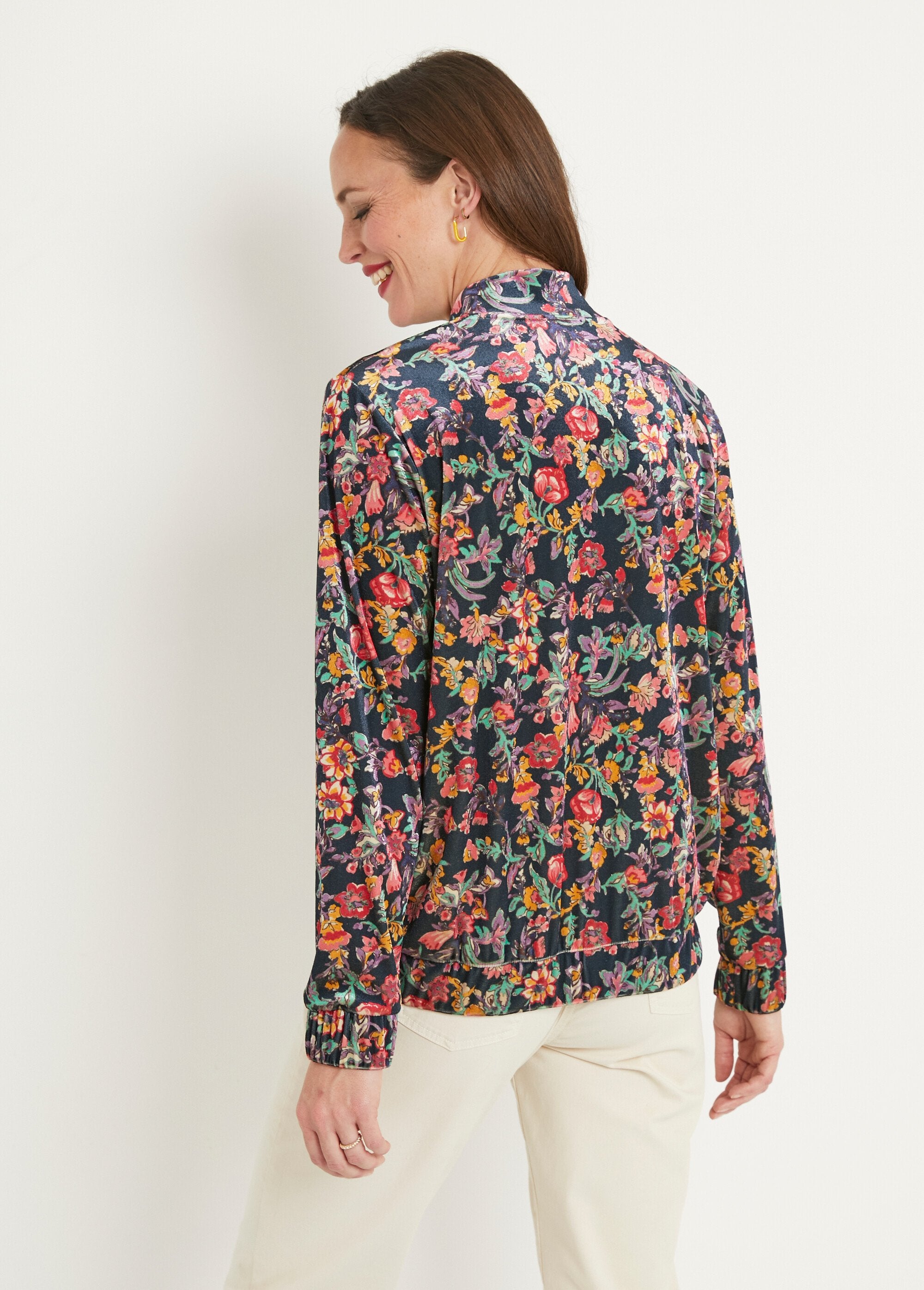 Casaco_bomber_de_veludo_floral_com_fecho_de_correr_Marine_et_rose_DO1_slim