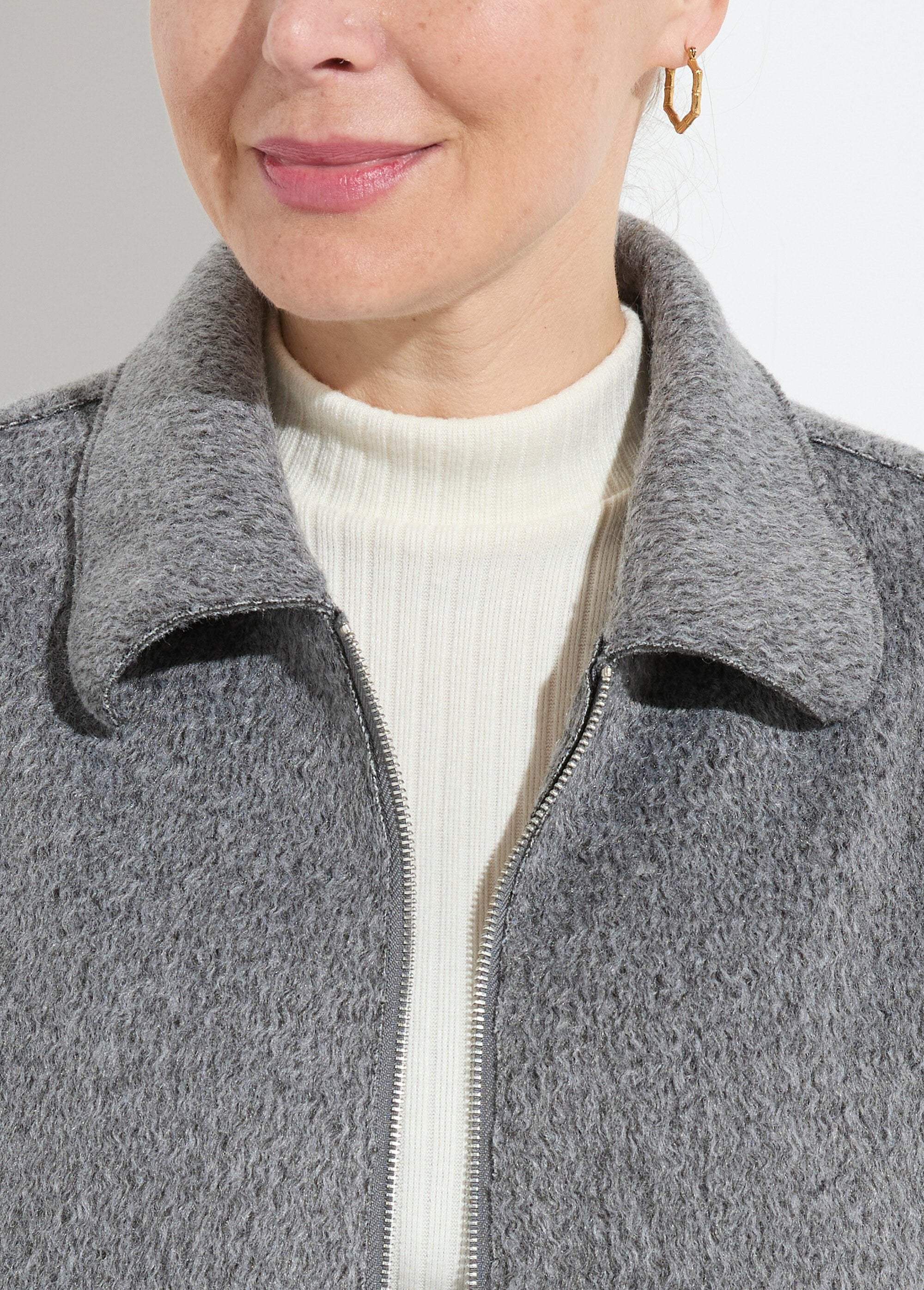 Blouson_zippé_tissu_bouclette_uni_Gris_DE1_slim