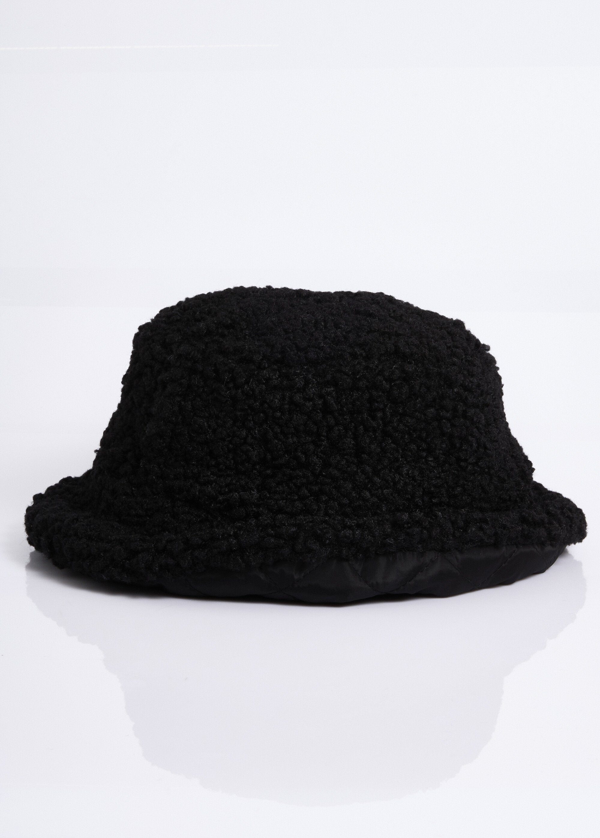 Bob_réversible_maille_bouclette/matelassé_Noir_DE2_slim