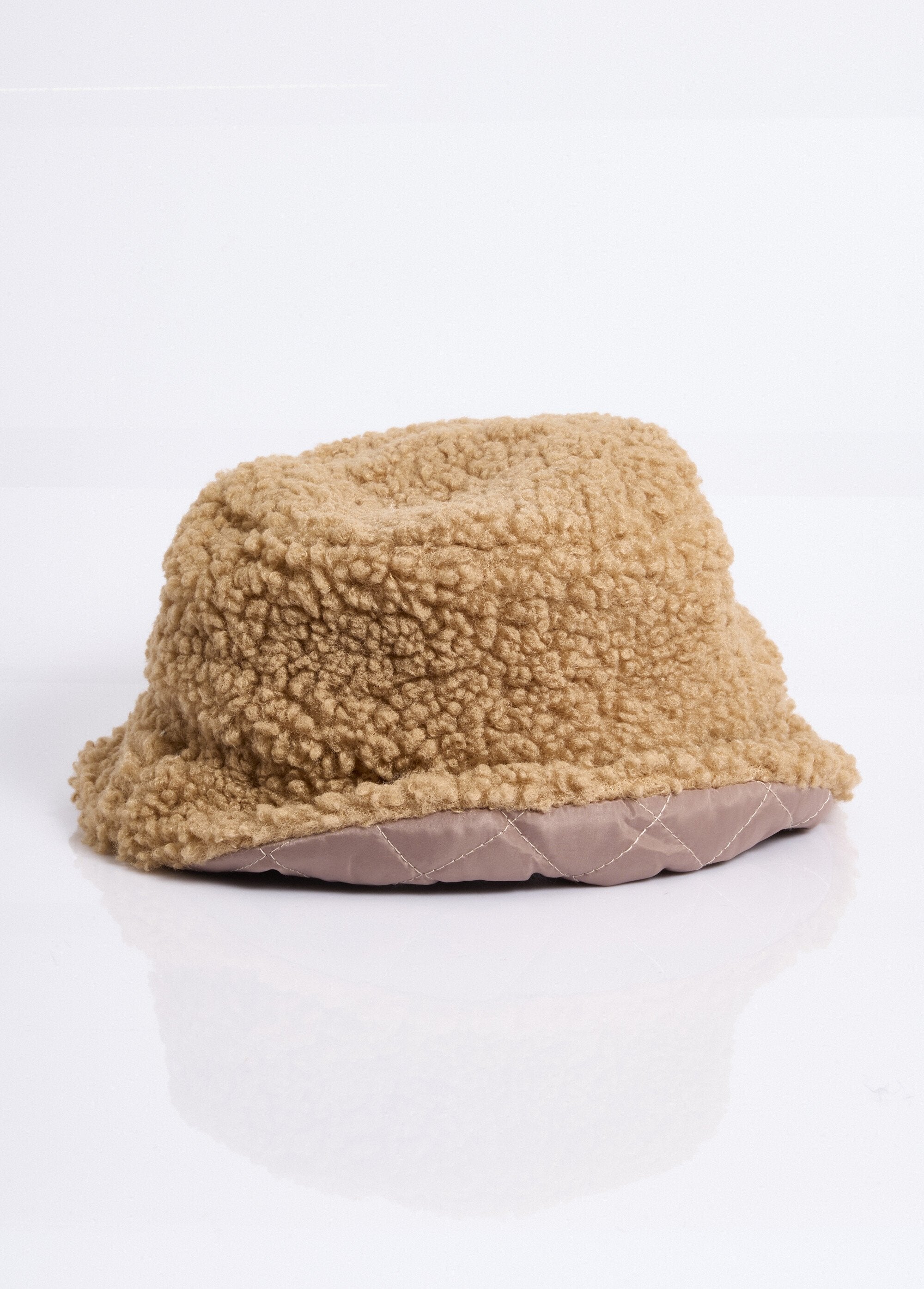 Bob_réversible_maille_bouclette/matelassé_Beige_DE2_slim