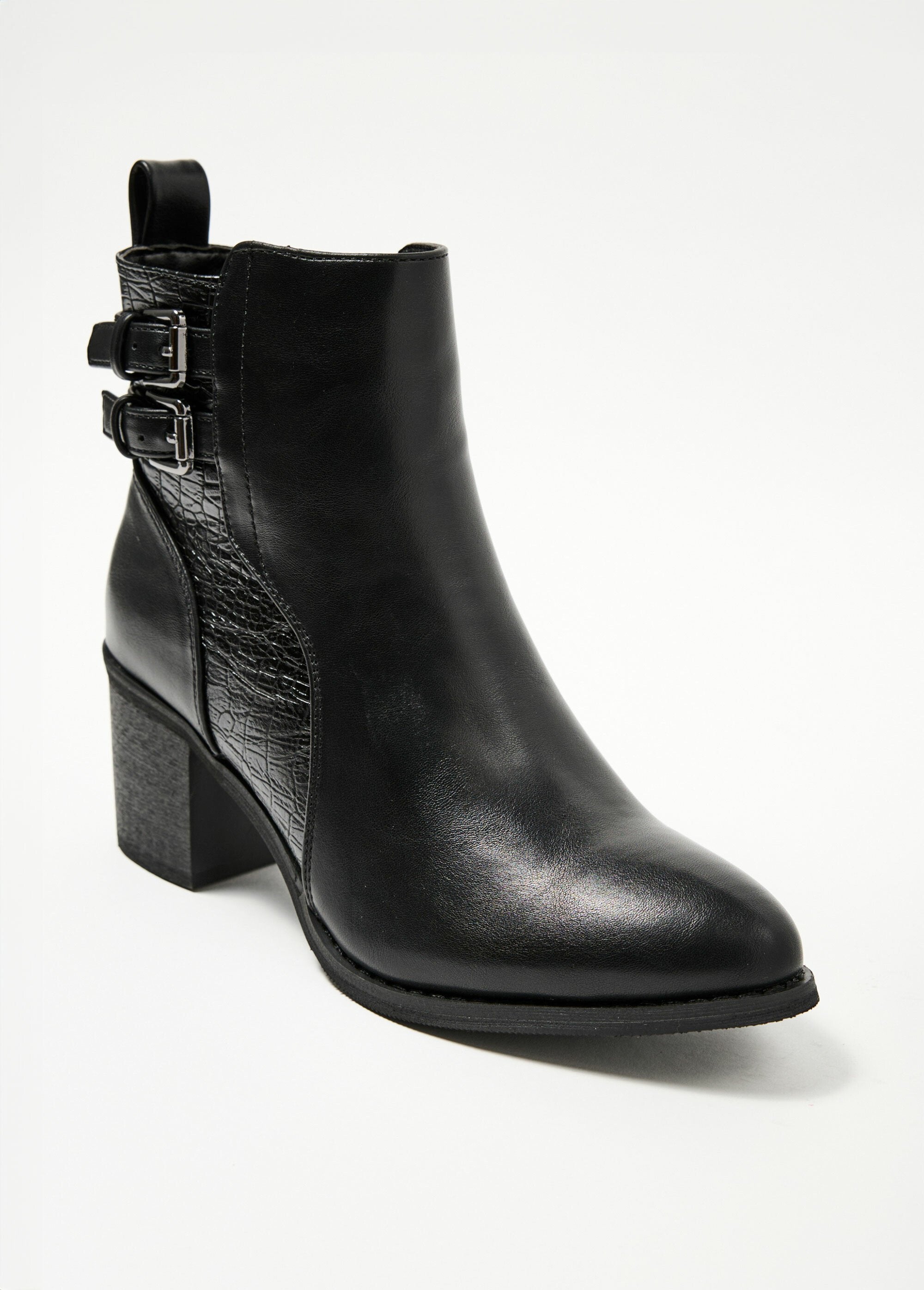 Boots_à_talon_empiècement_effet_reptile_Noir_FA1_slim