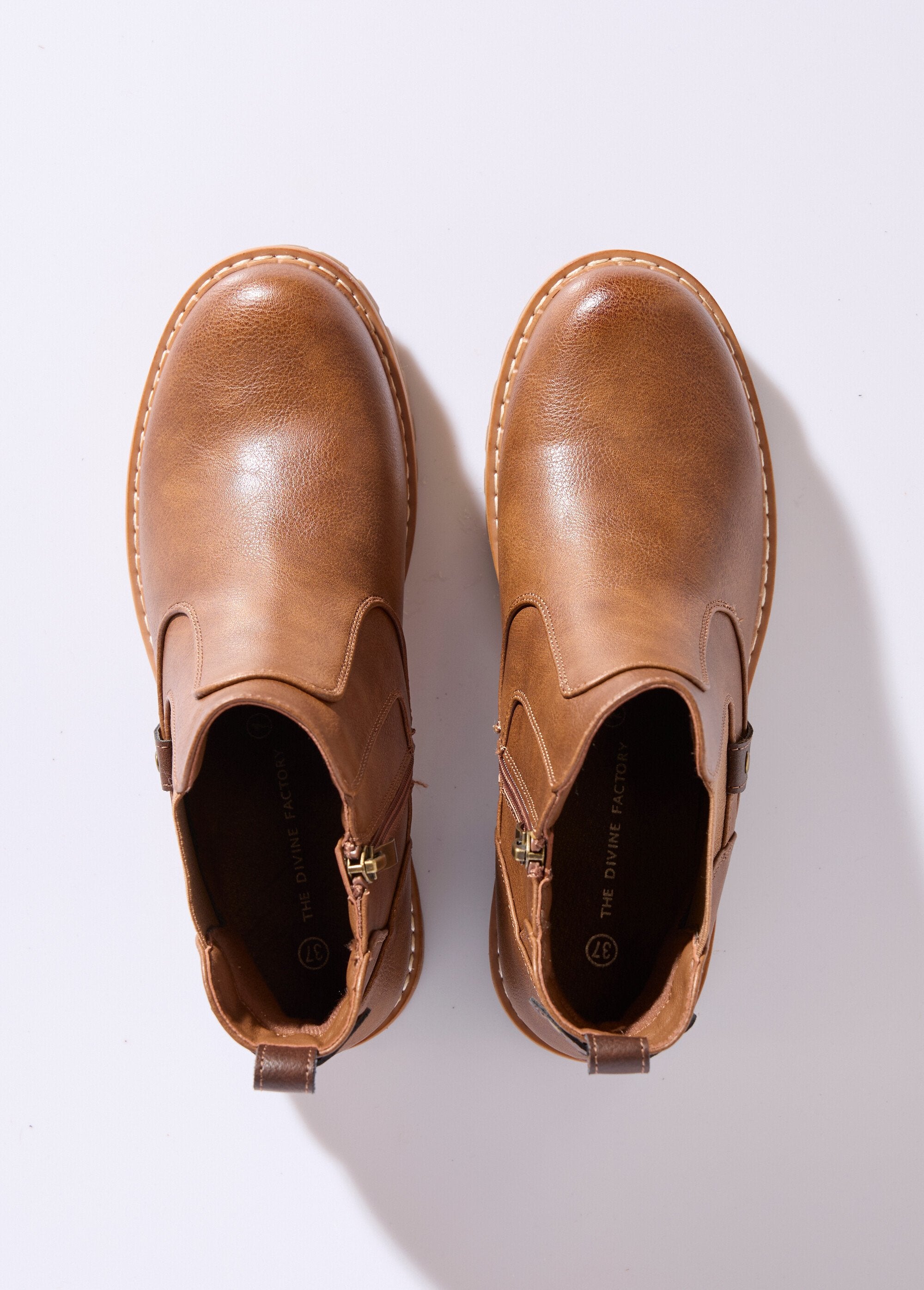 Boots_élastiquées,_esprit_camarguaises_Camel_OV1_slim