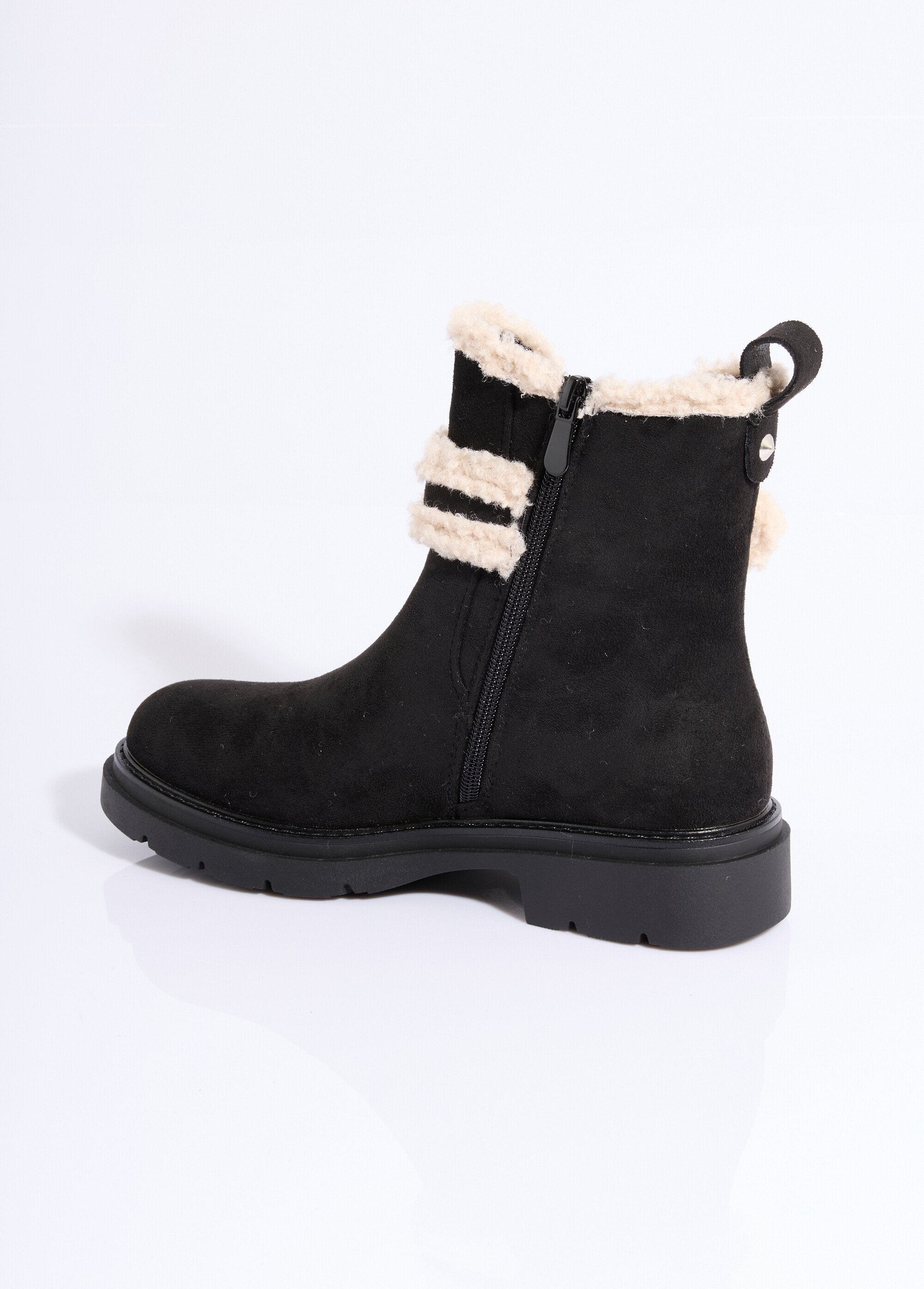 Boots_suédine_et_détails_aspect_laineux_Noir_DO1_slim