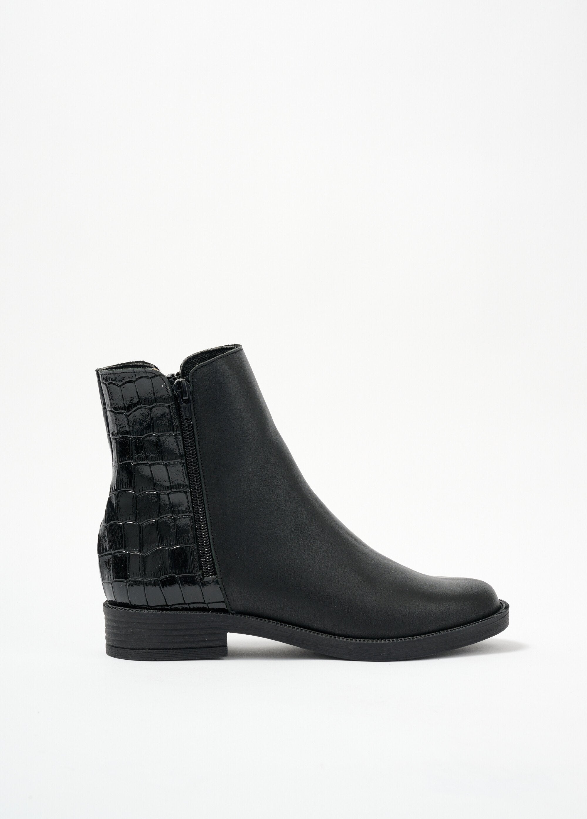 Boots_zippées_cuir_largeur_confort_effet_croco_Noir_DR1_slim