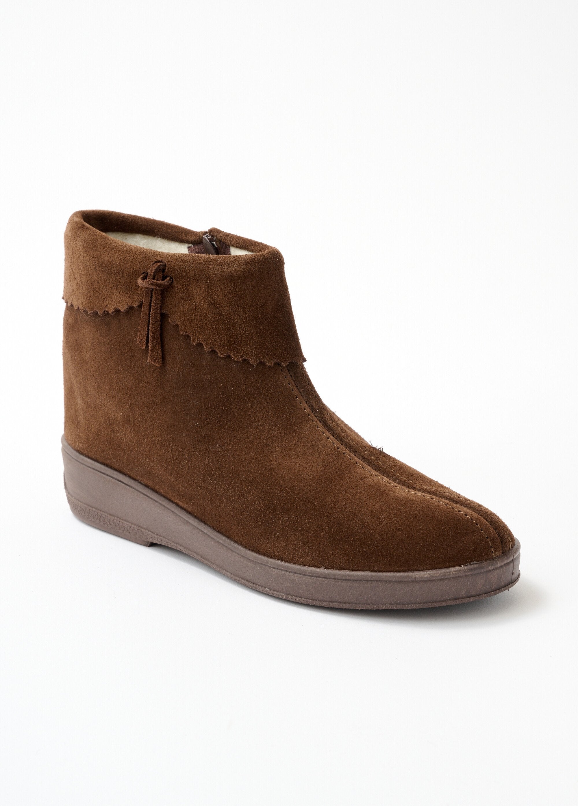 Boots_zippées_fourrées_largeur_confort_cuir_velours_Marron_FA1_slim