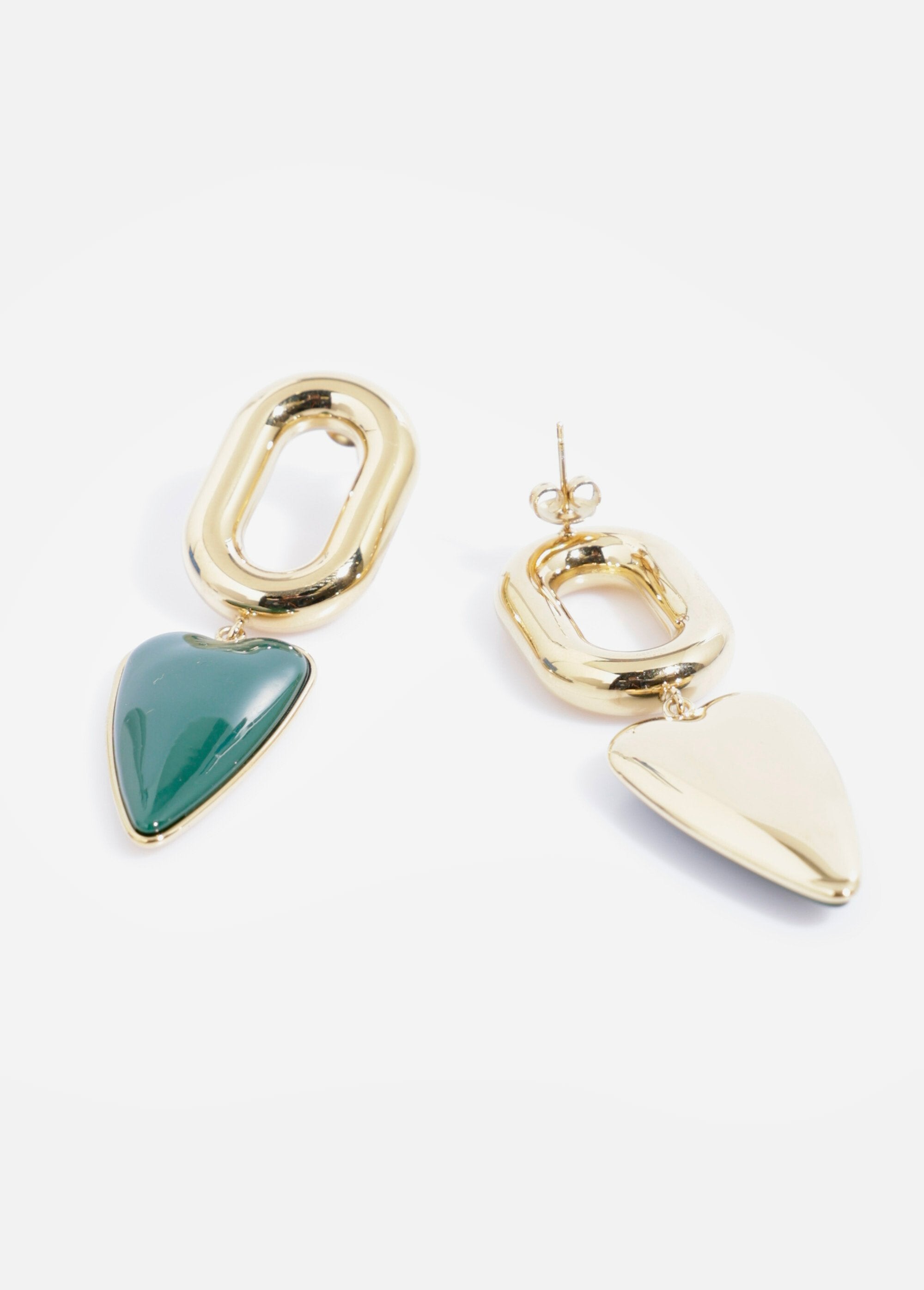 Boucle_d'oreilles_coeur_en_acier_inoxydable_Dore_et_vert_DE1_slim