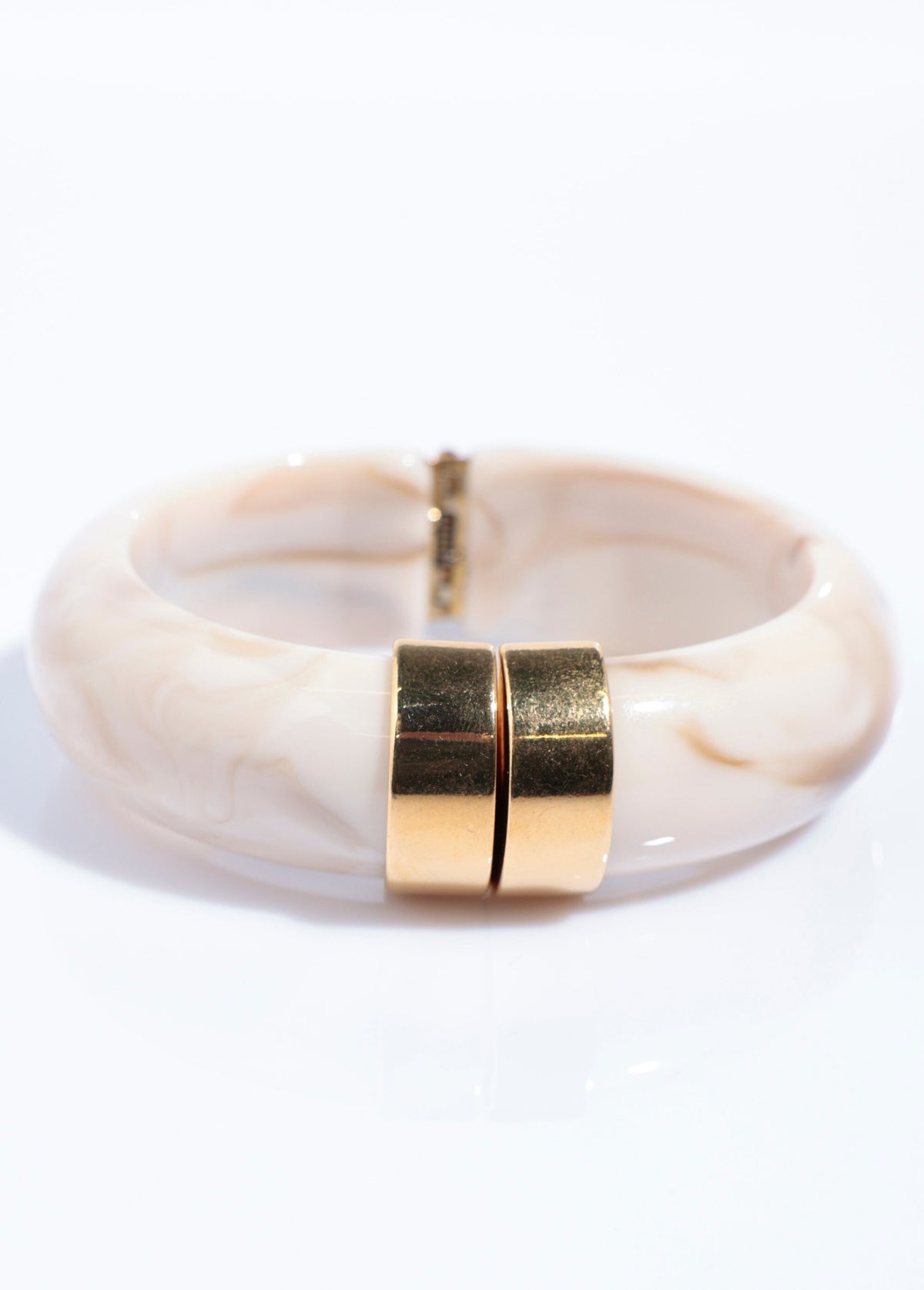 Bracelet Vintage Orange Marbré - Style Rétro - Occasion