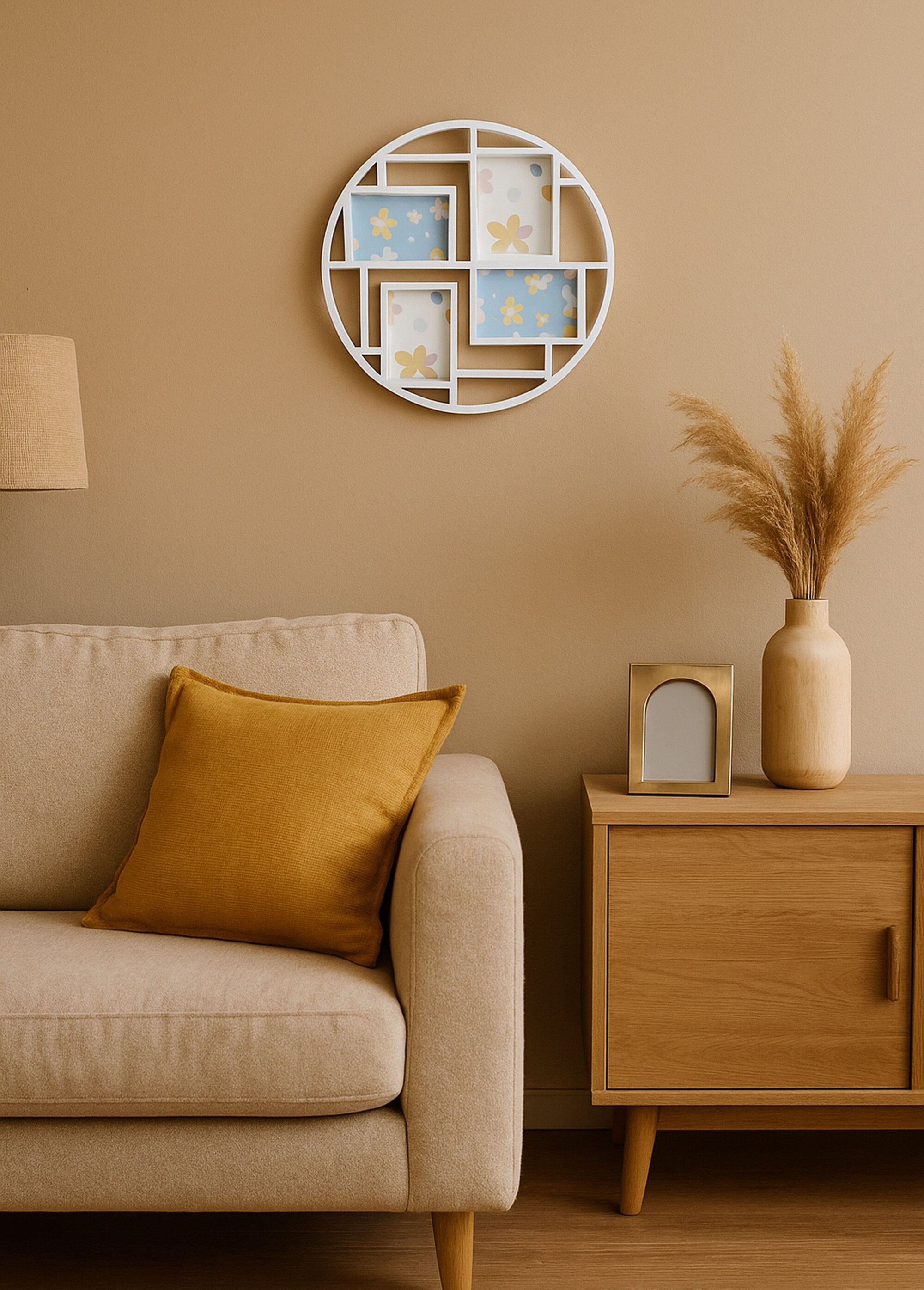 Cadre_photo_4_vues_modèle_rond_Blanc_SF1_slim