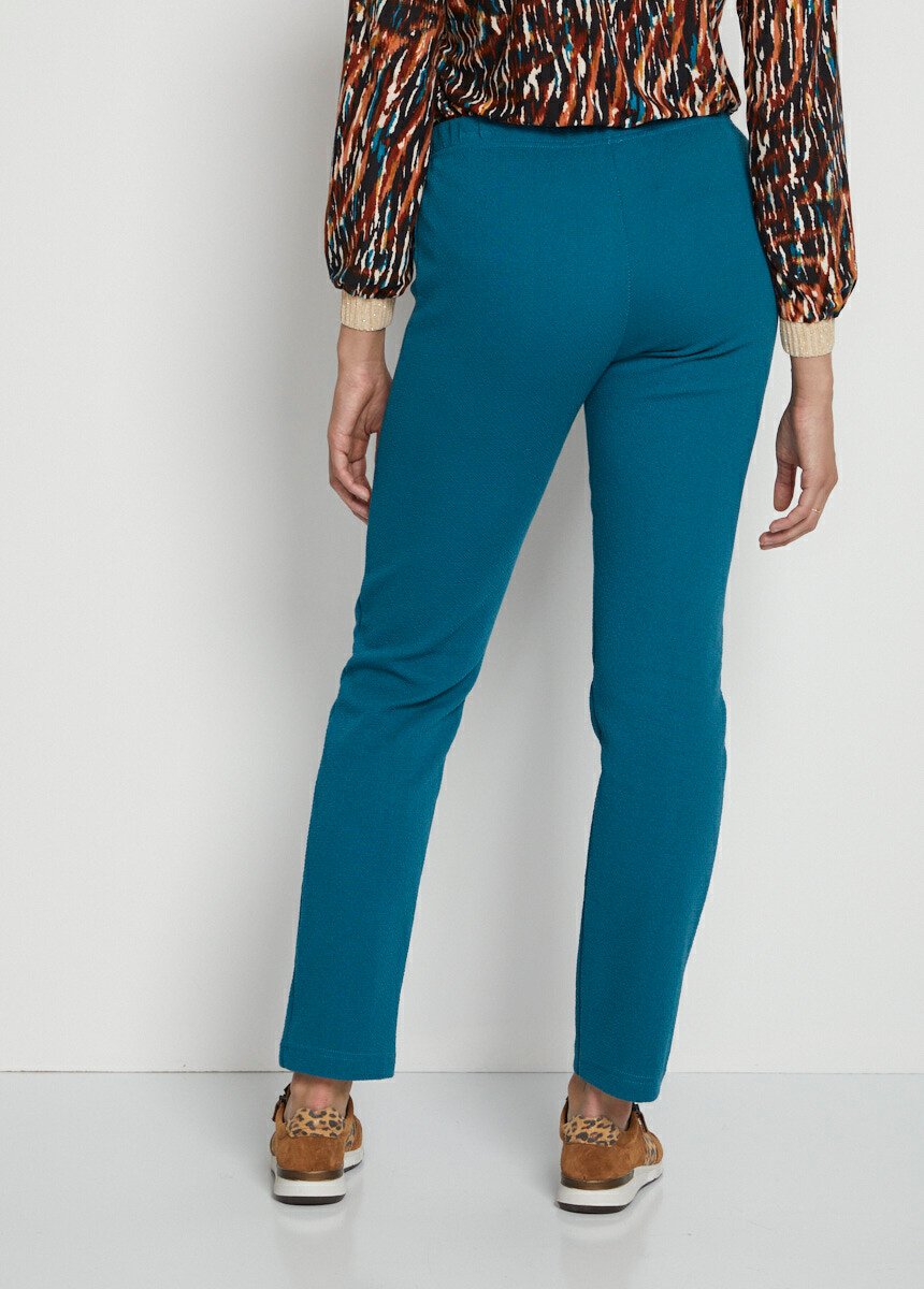 Legging_taille_élastiquée_jersey_extensible_Uni_lagon_DO1_slim