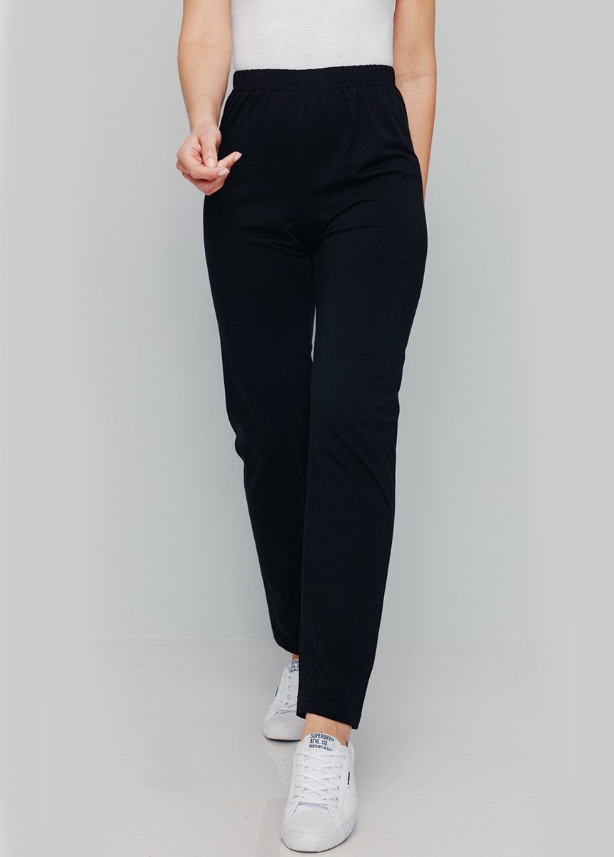 Legging_taille_élastiquée_jersey_coton_Noir_FA1_slim