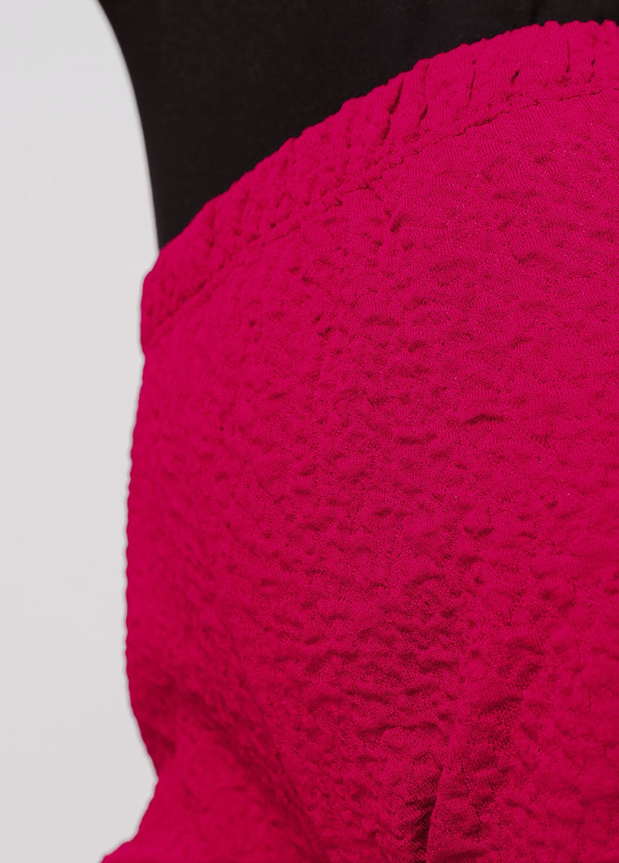Legging_taille_élastiquée_extensible_uni_ou_bicolore_Framboise_DE1_slim